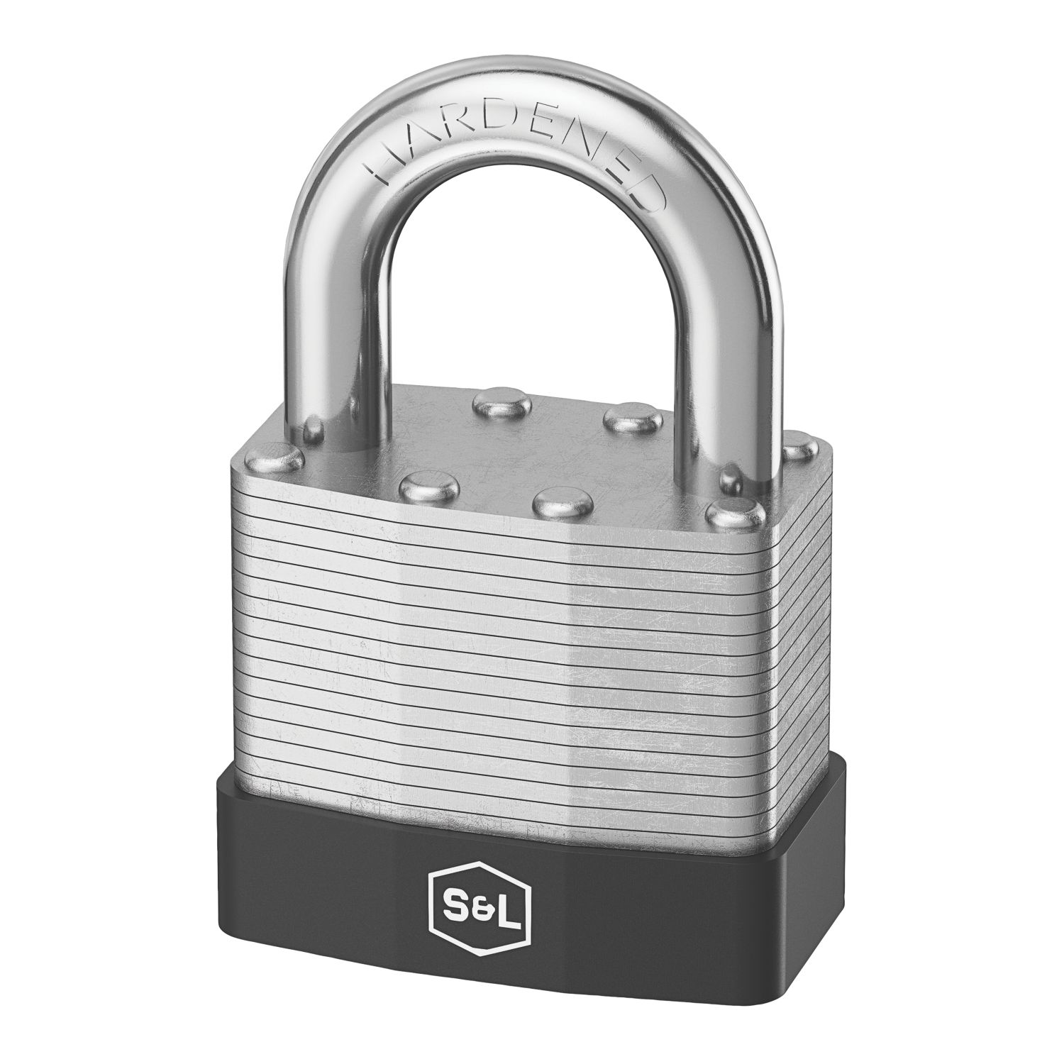 Smith & Locke Closed Shackle Combination Padlock Silver 50mm (628FC)