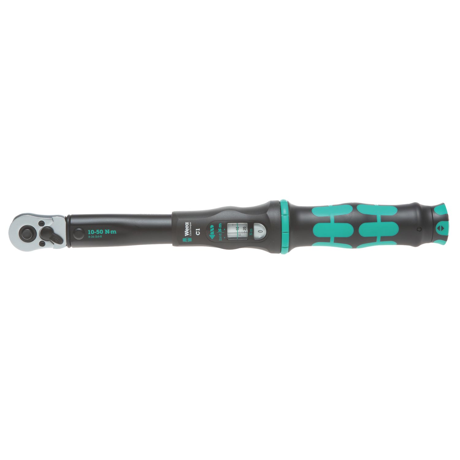 Wera Click-Torque C1 Adjustable Torque Wrench 1/2" x 15.5" (628HF)