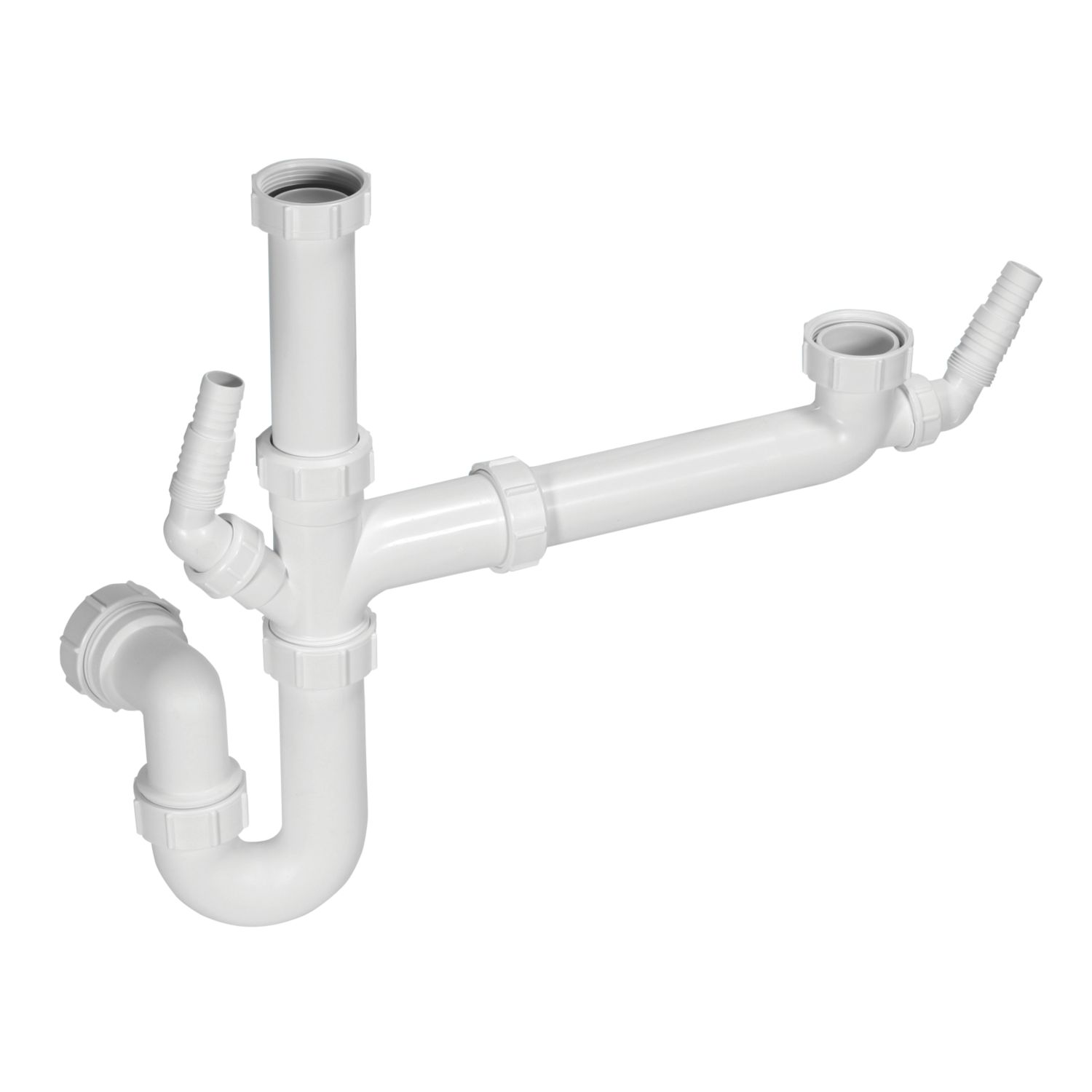 McAlpine 1 1/2" Bowl Sink Kit & Trap White 40mm (6295P)