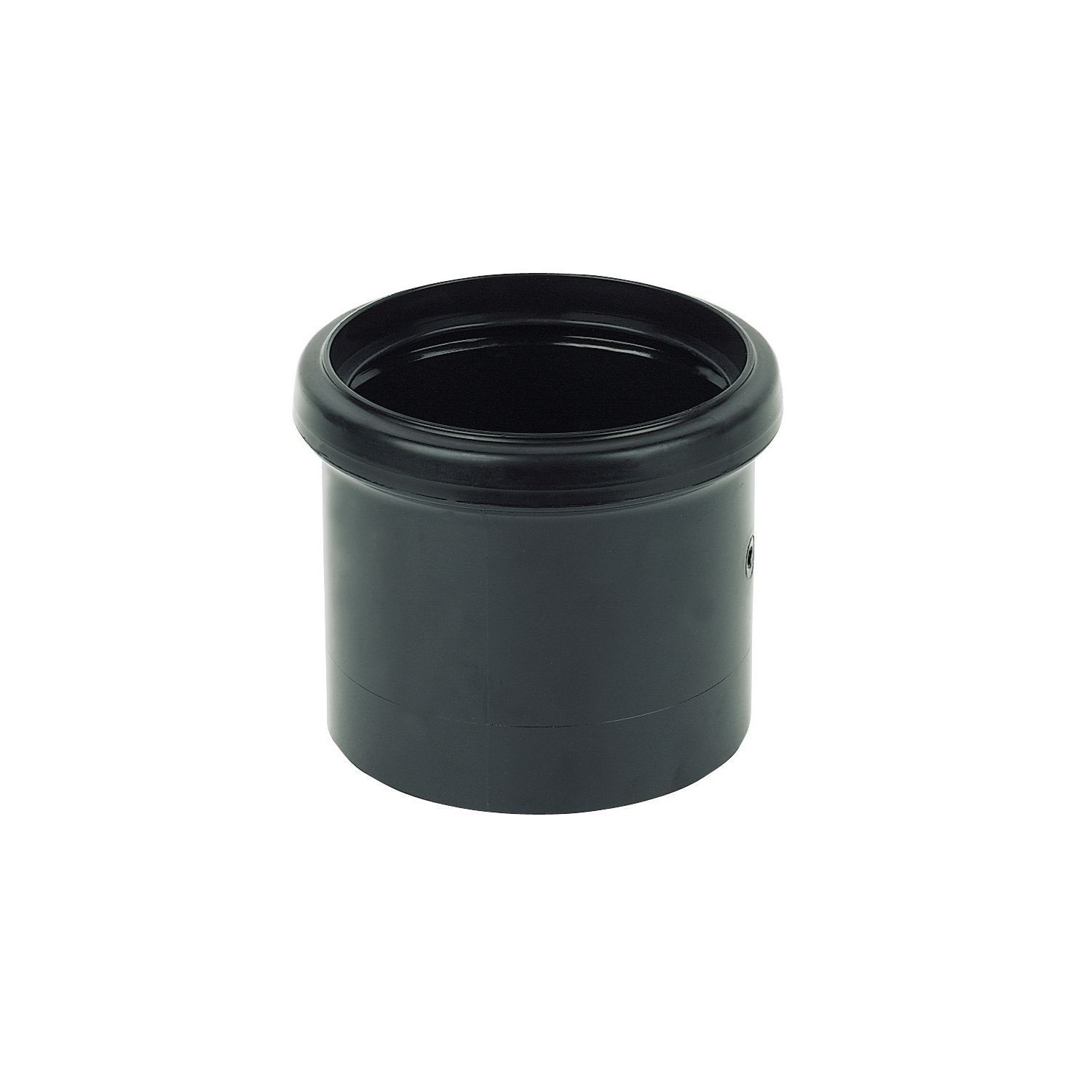 FloPlast Push-Fit/Solvent Weld Single Socket Pipe Coupler Black 110mm (62966)