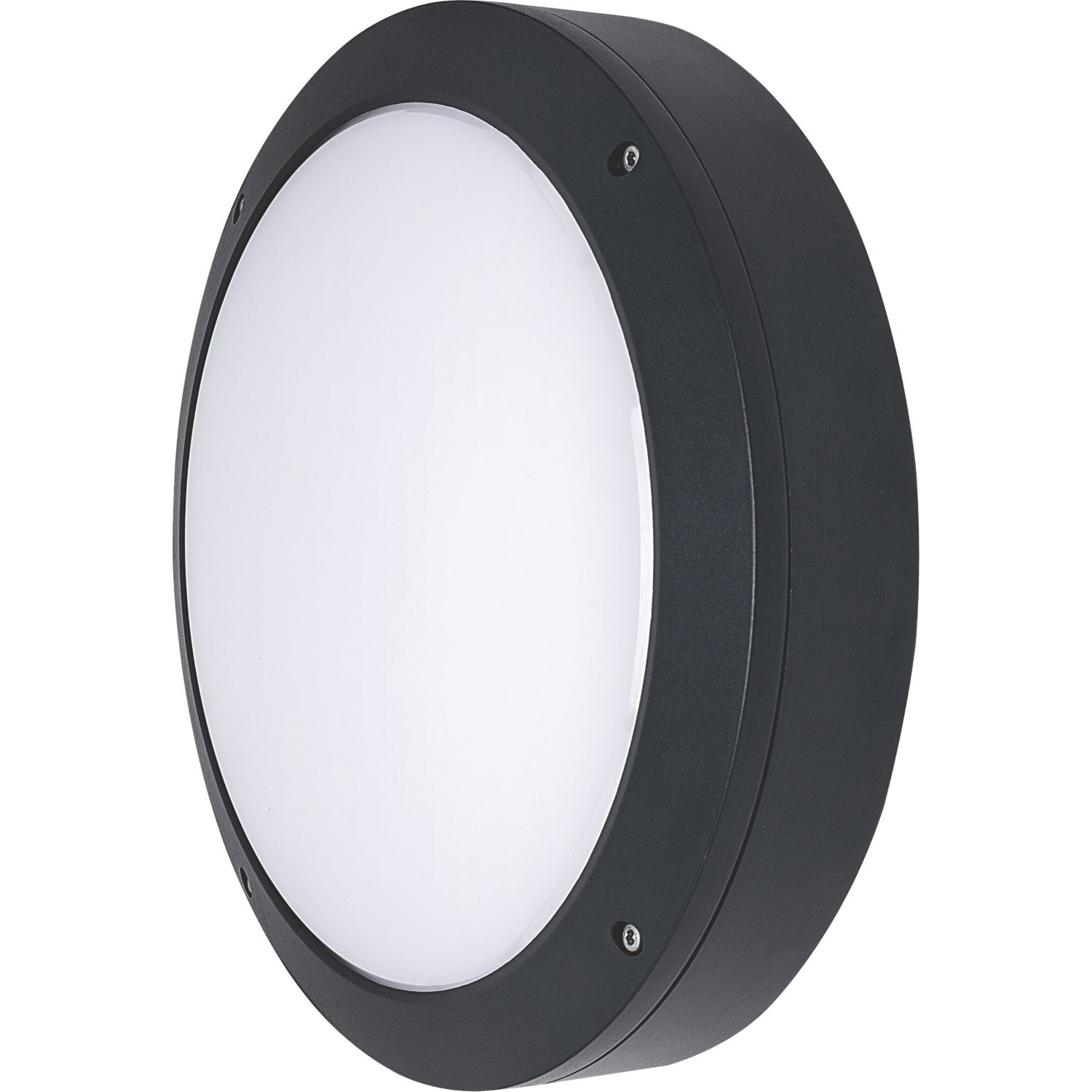 Luceco Atlas Outdoor Round LED Clear Cowl Bulkhead Black 12/19W 1250/2100lm (630CL)