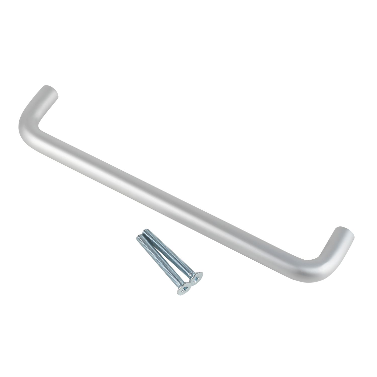Smith & Locke Fire Rated D Pull Handle Satin Aluminium 19mm x 318mm (6315J)
