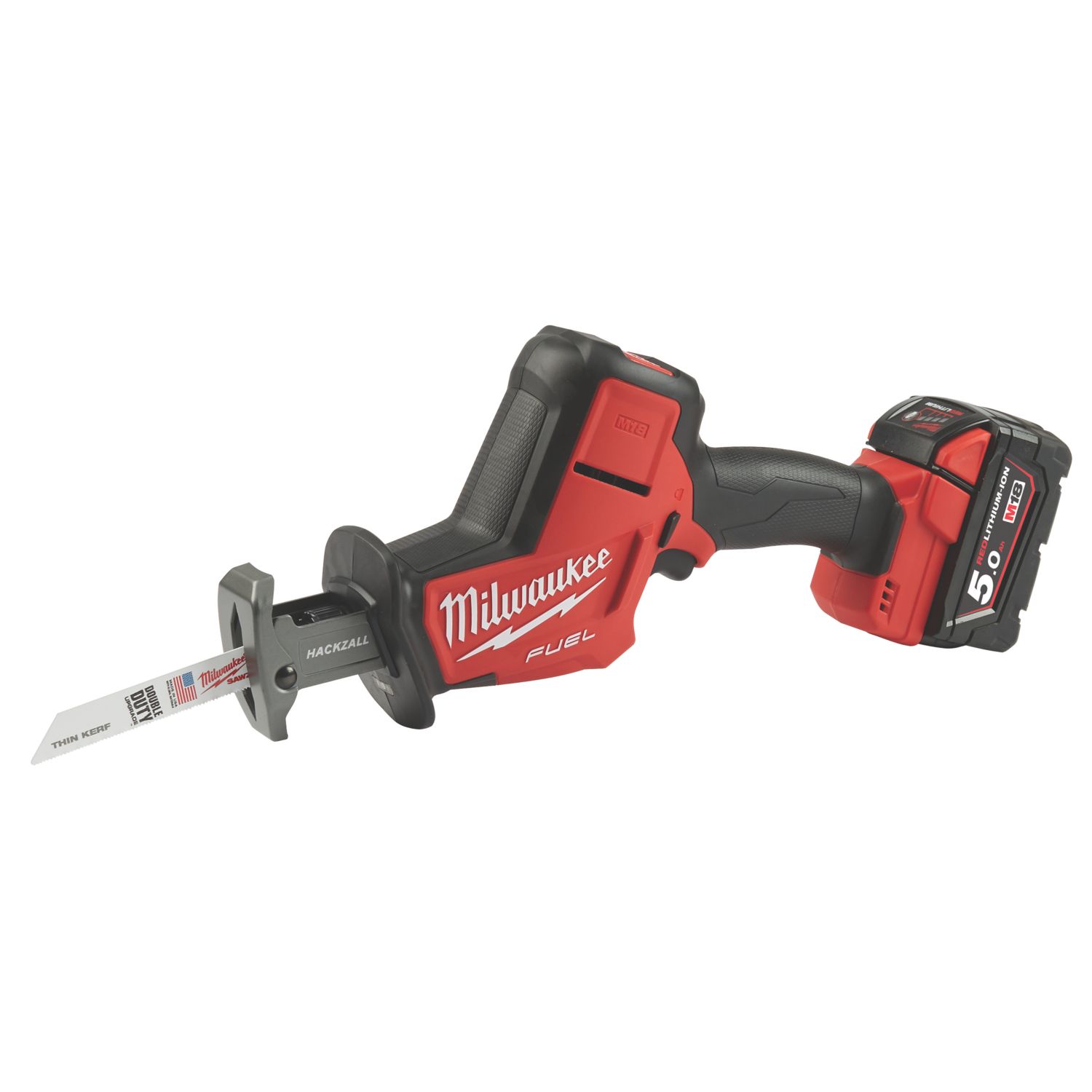 Milwaukee M18 FHZ-502X FUEL 18V 2 x 5.0Ah Li-Ion RedLithium Brushless Cordless Hackzall Reciprocating Saw (631GX)