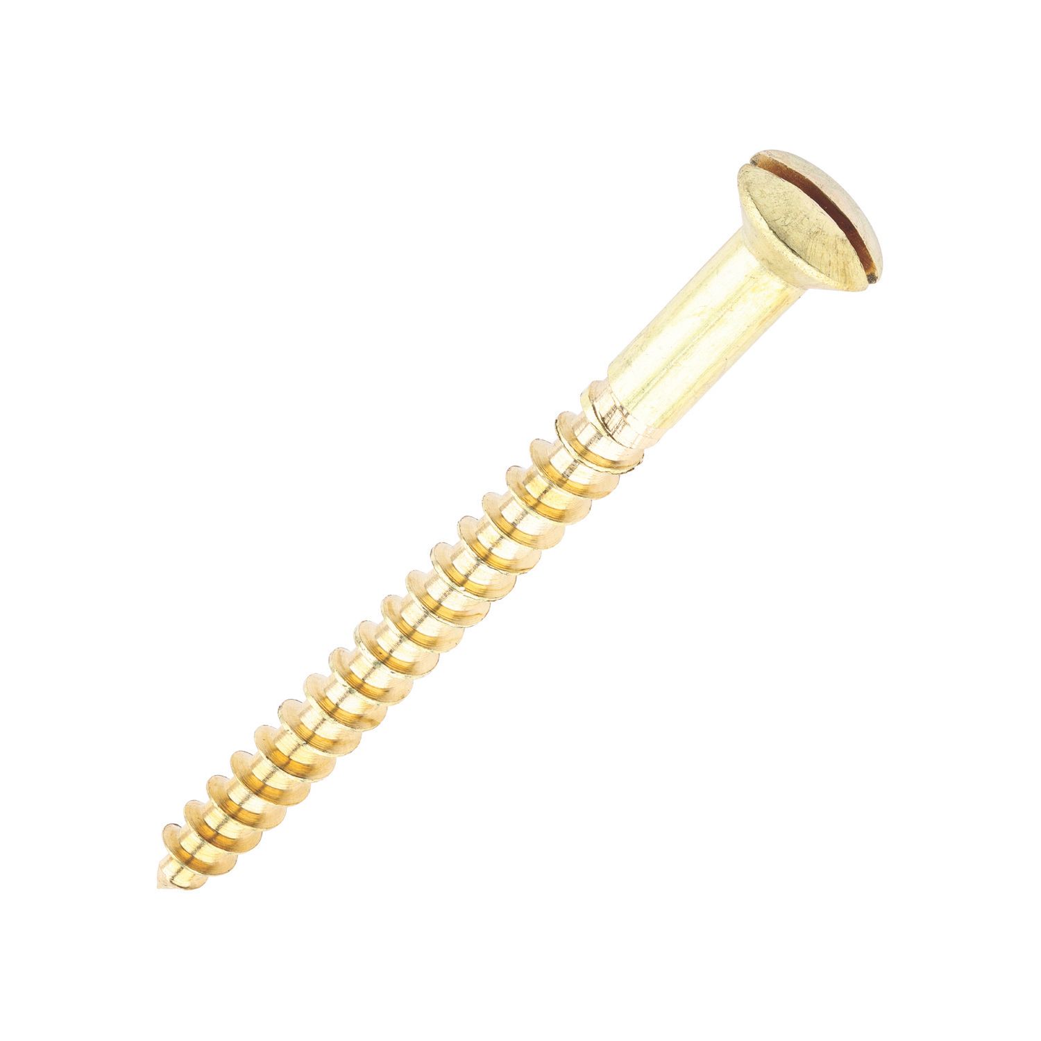 Timco Slotted Countersunk Self Tapping Wood Screws 8ga x 2" 200 Pack (631KF)