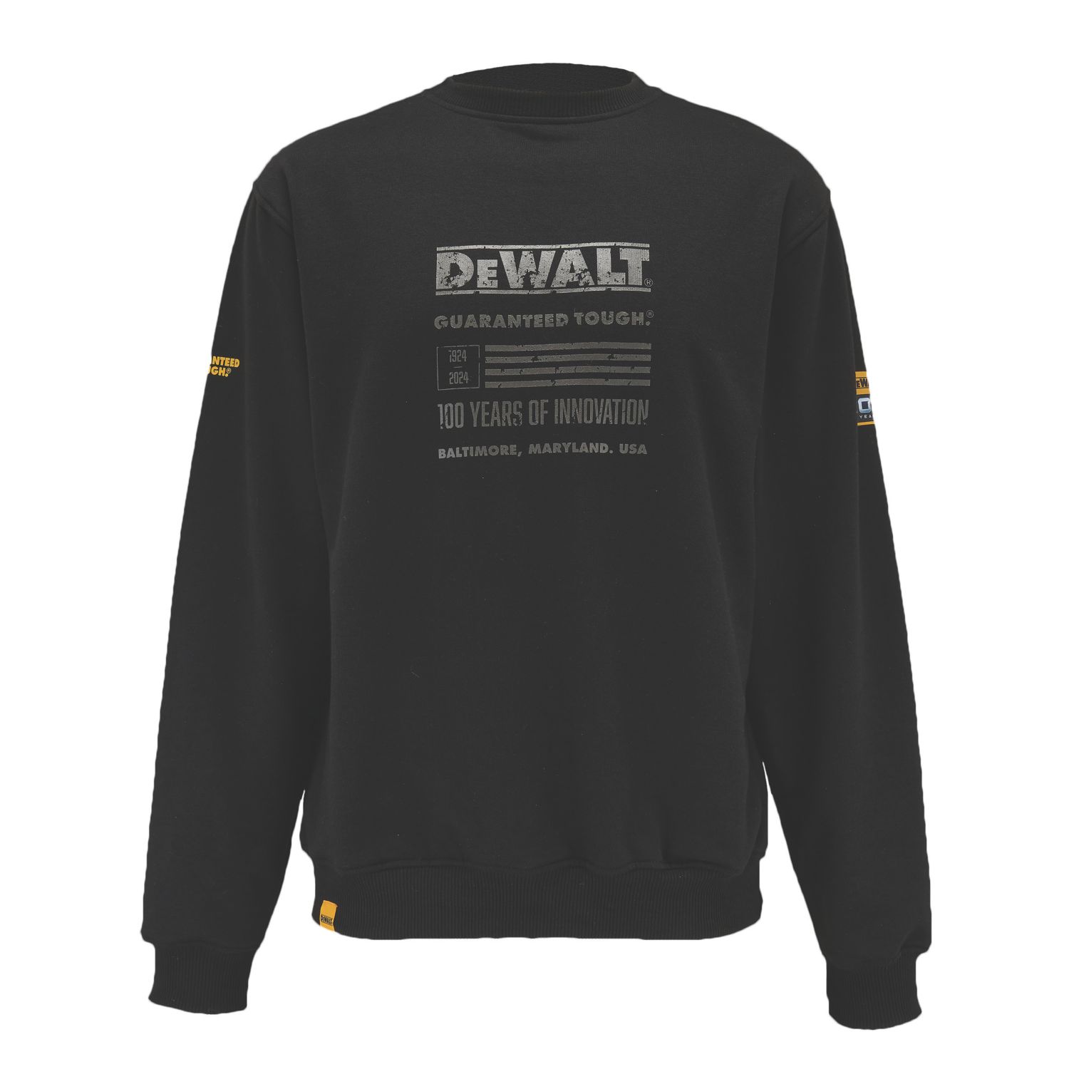 DEWALT 100 Year Graphic Sweatshirt Grey Medium 39-41" Chest (631PA)