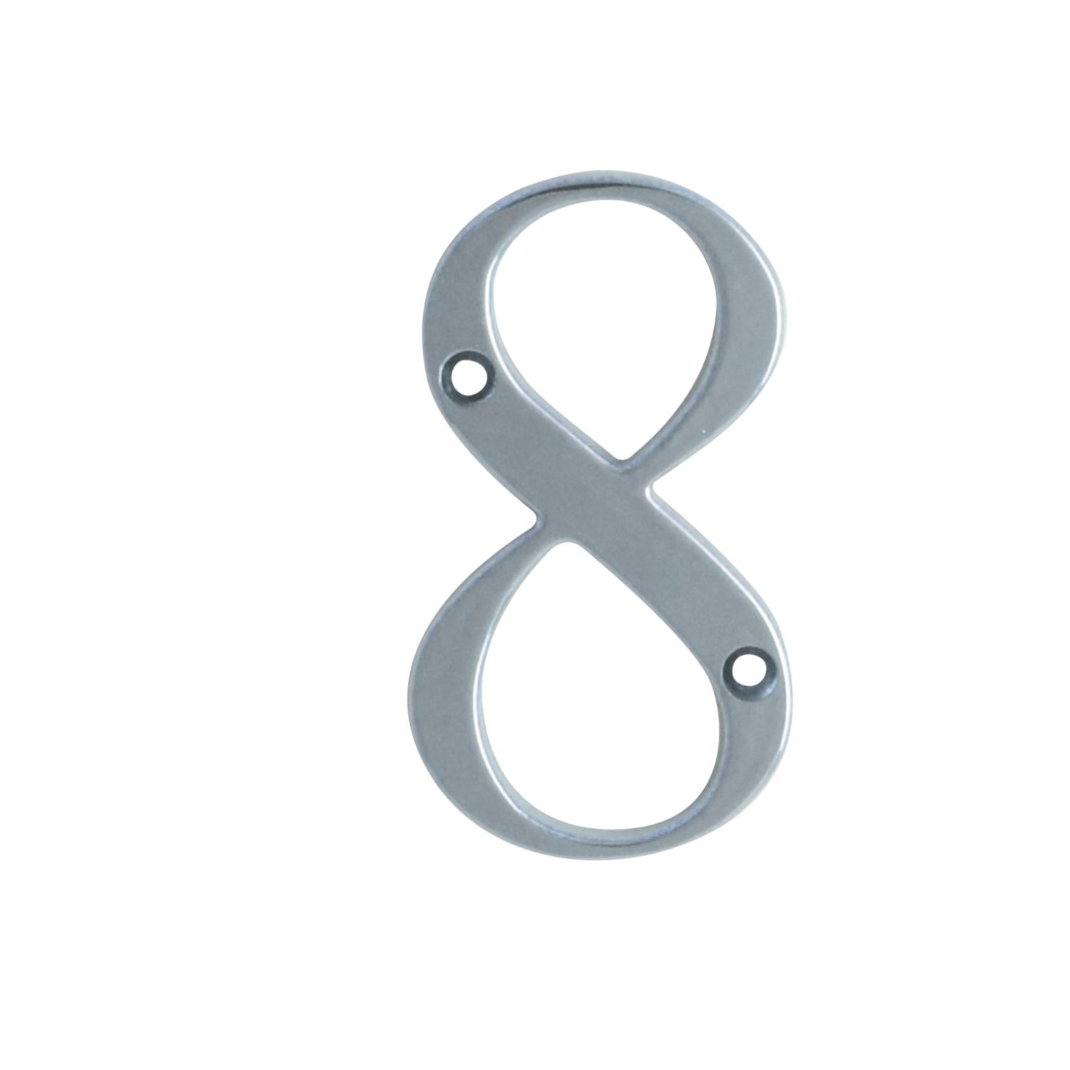 Fab & Fix Door Numeral 8 Polished Chrome 80mm (6321P)