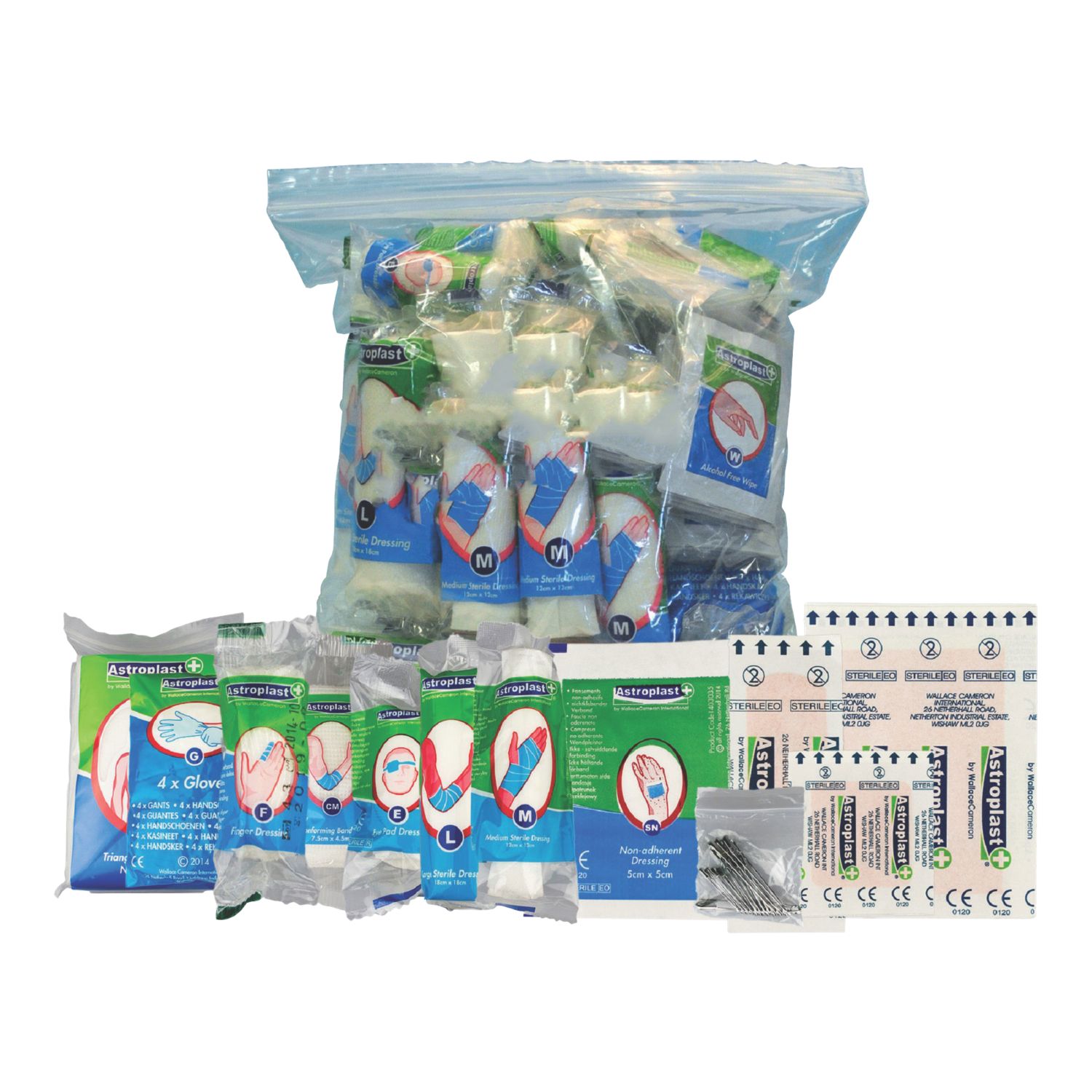 Wallace Cameron 1036201 50 Person HSE Catering First Aid Kit Refill (632FX)