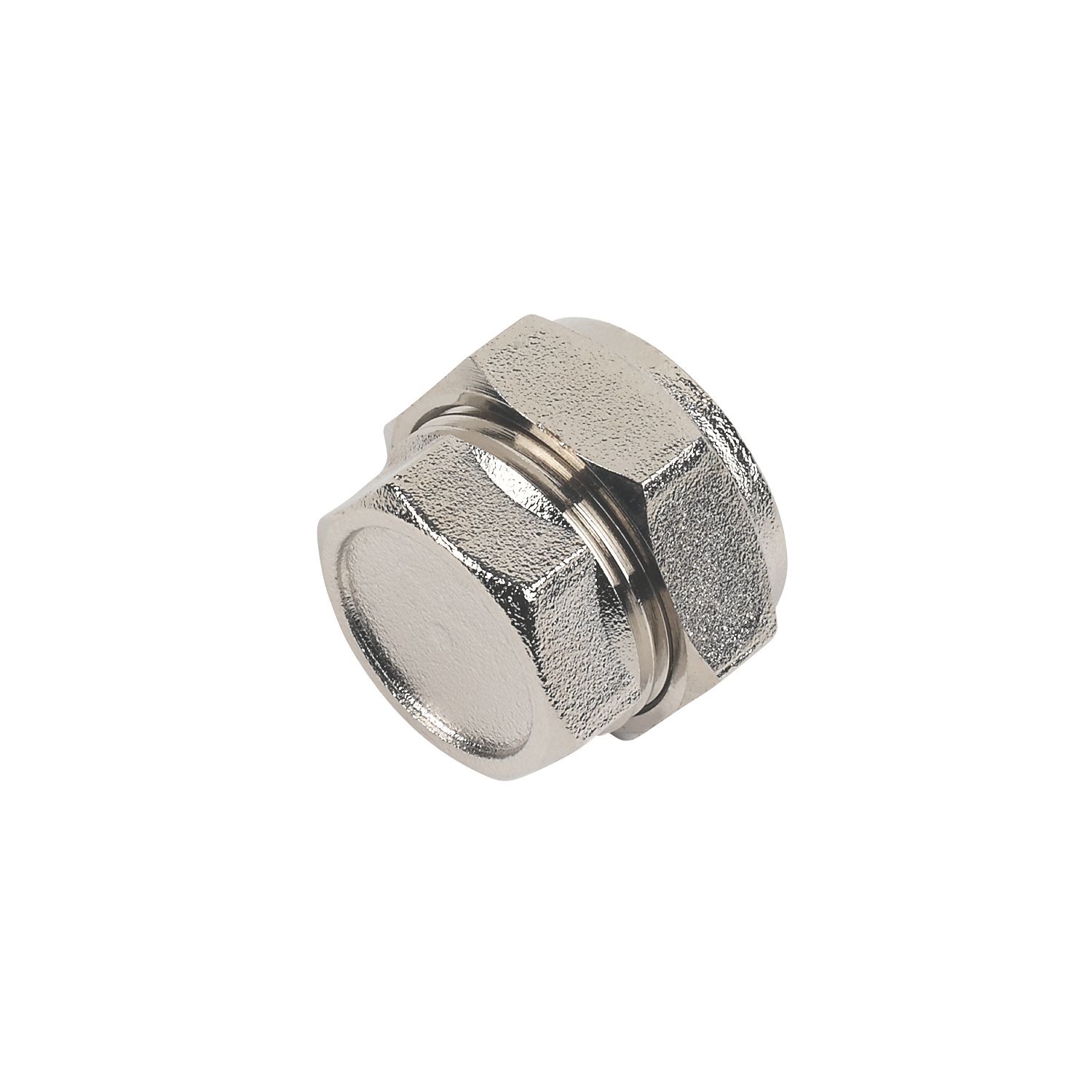 Flomasta Chrome-Plated Brass Compression Stop End 22mm (63339)