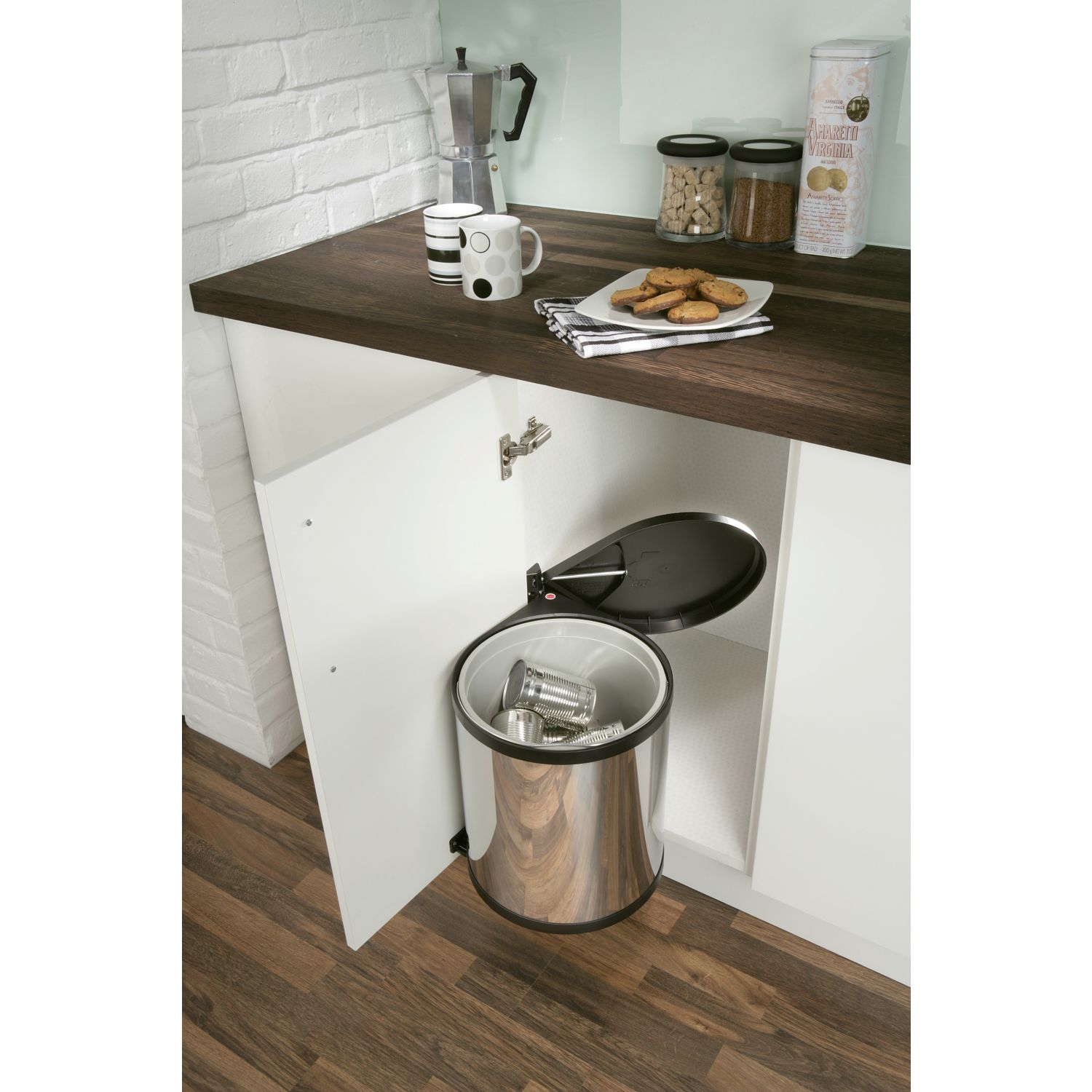 Hafele Waste Bin Stainless Steel 15Ltr (63375)