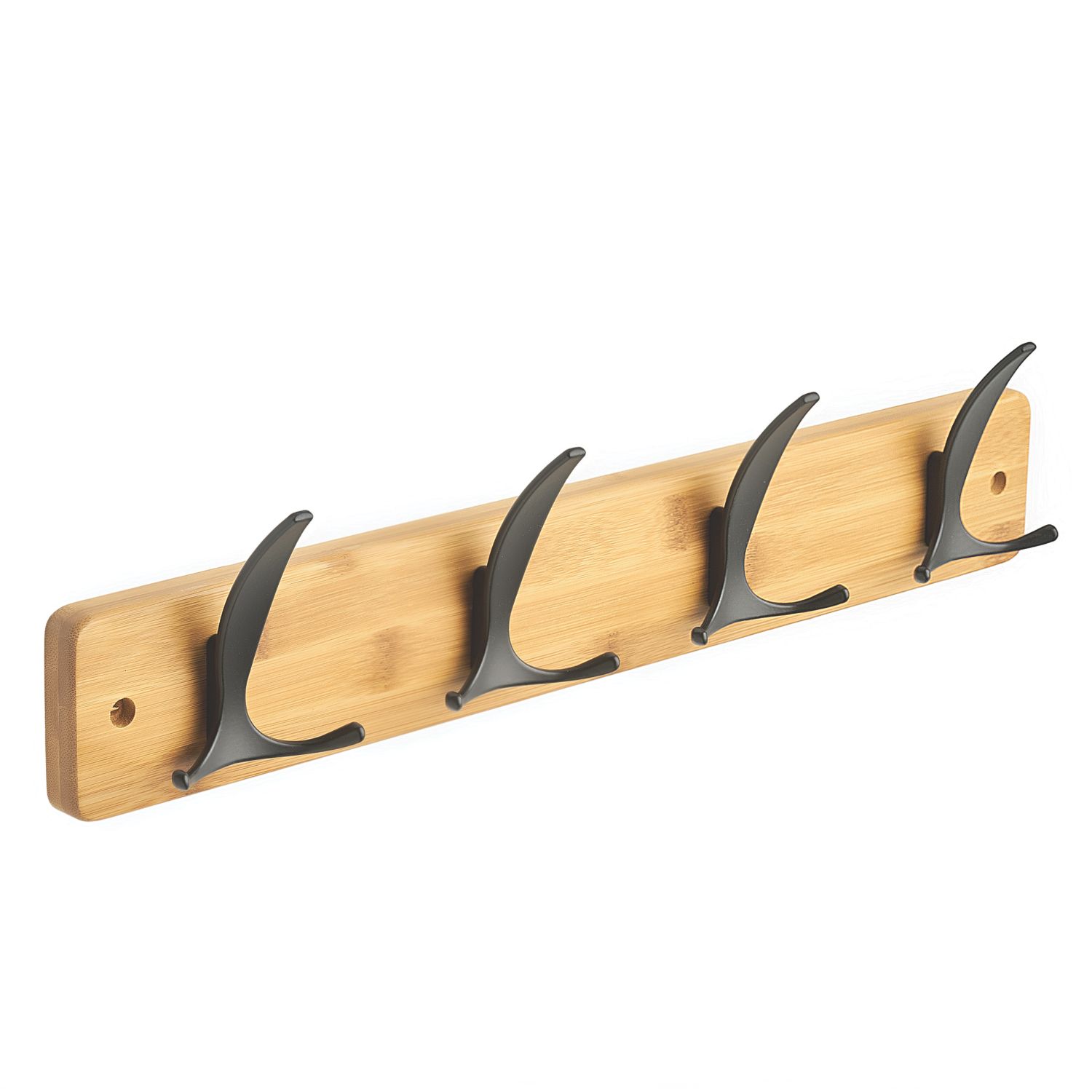 Hardware Solutions 4-Hook Rail Bamboo 450mm x 70mm (633KK)