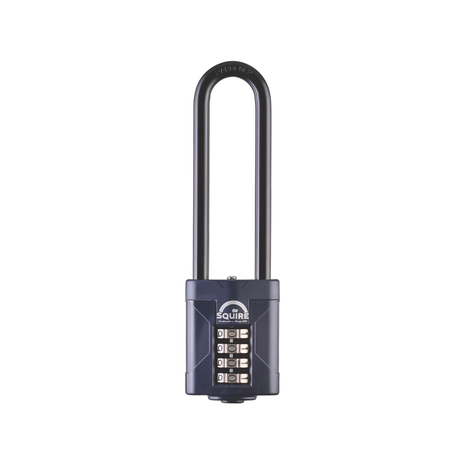 Squire CP50/4 Water-Resistant Long Shackle Combination Padlock Blue 50mm (633PU)