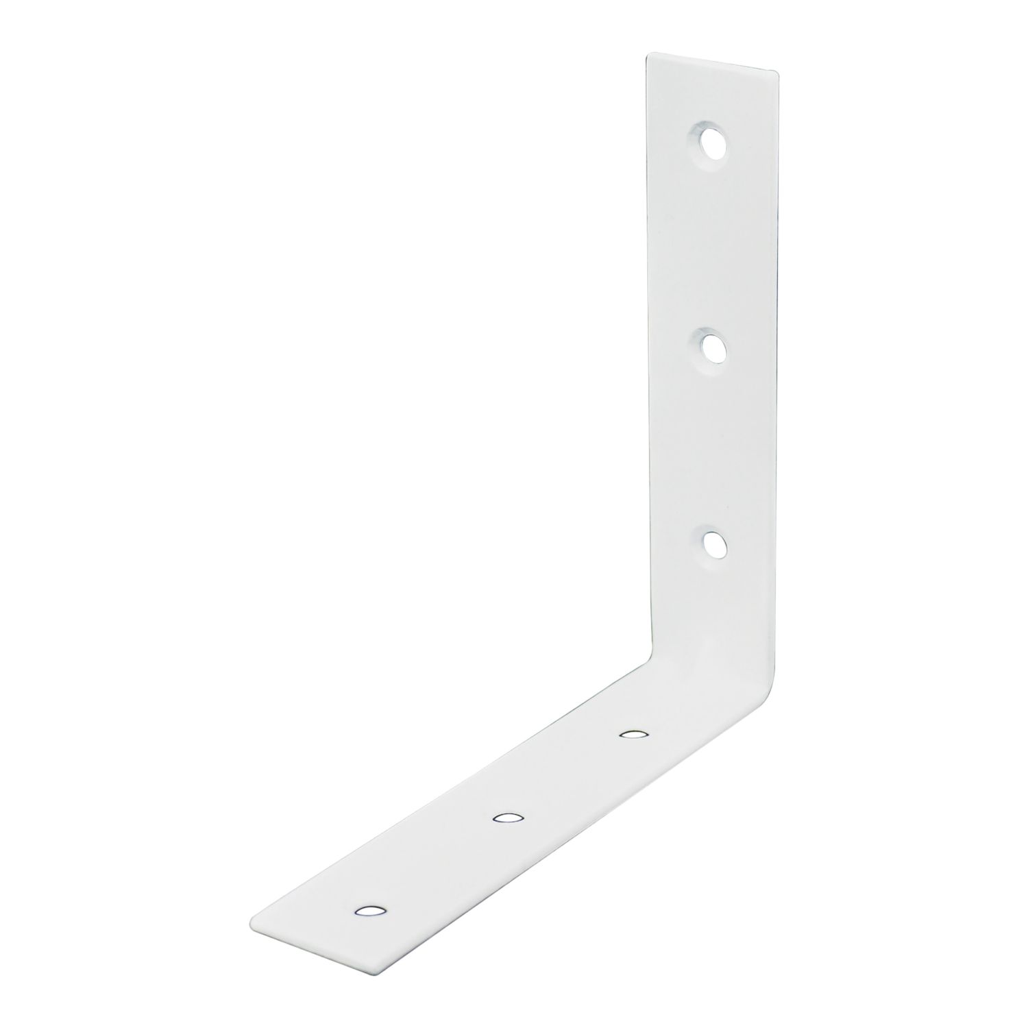 Essentials Corner Brackets White 100mm x 100mm x 16mm 10 Pack (633TA)