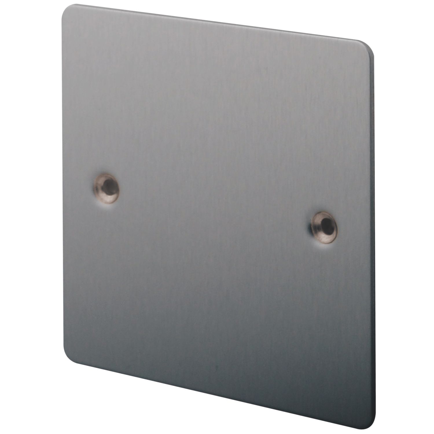 LAP 1-Gang Blanking Plate Brushed Stainless Steel (63495)