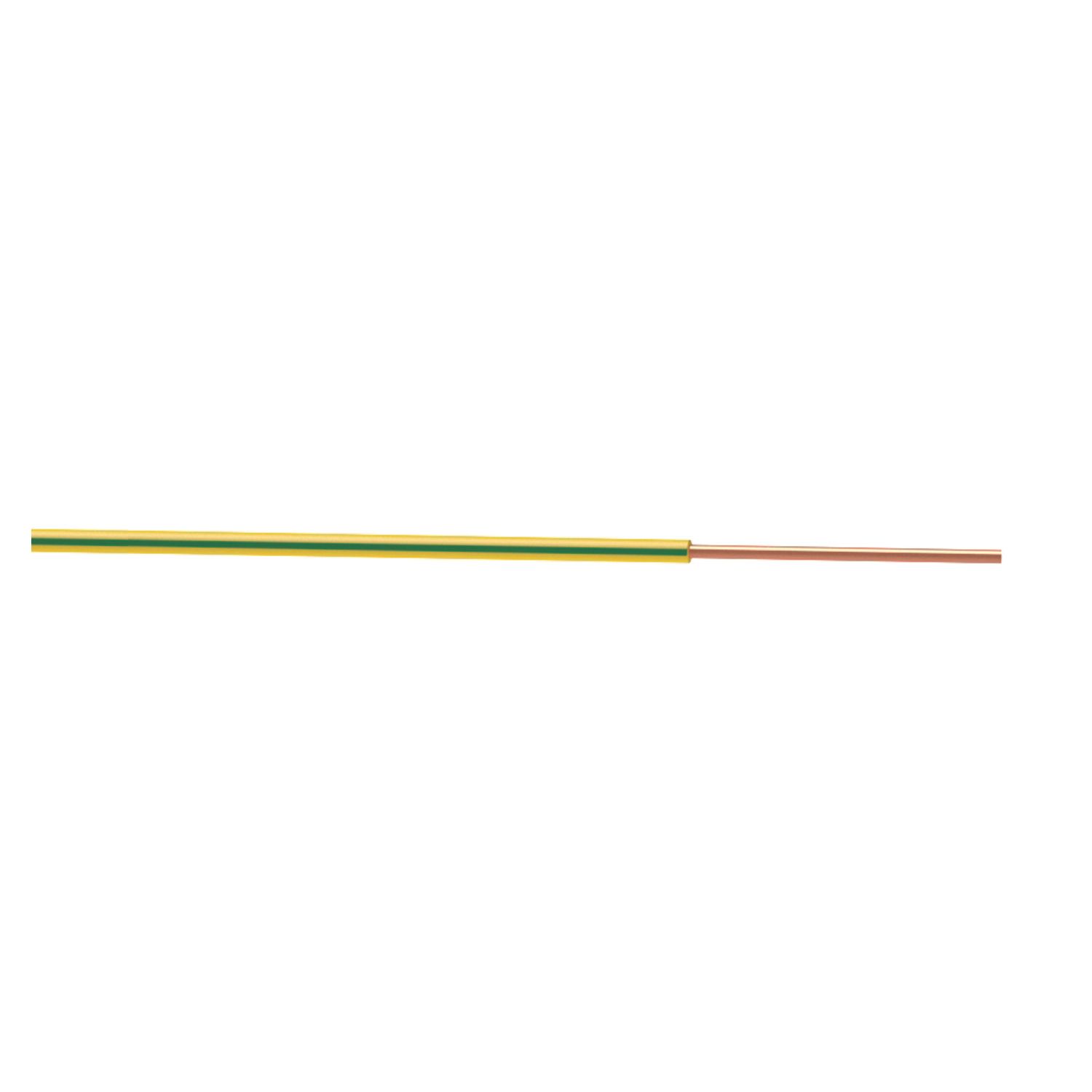 Time 6491X Green/Yellow 1-Core 1.5mm² Conduit Cable 25m Drum (635JY)