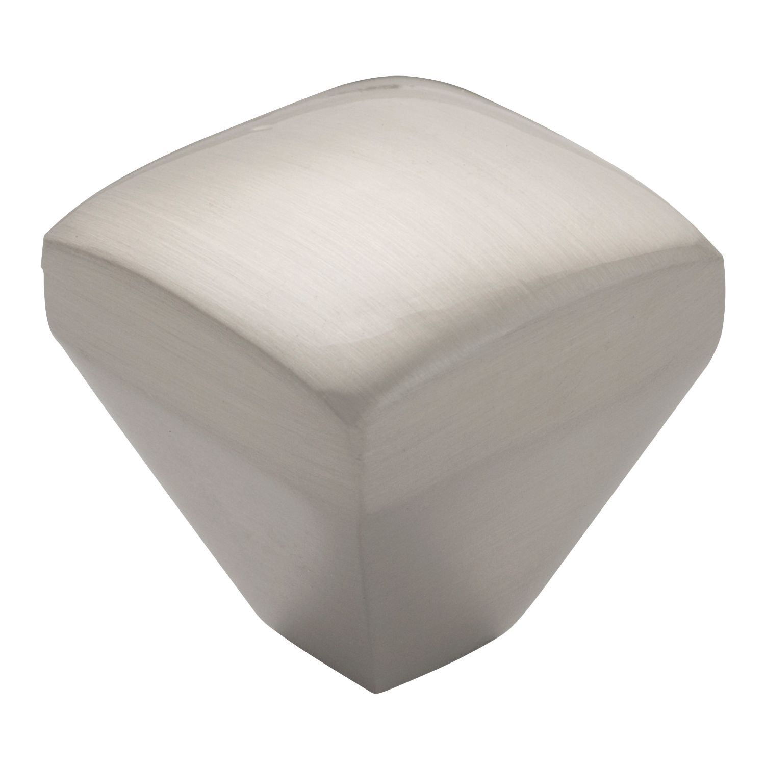 Essentials Decorative Soft Square Cabinet Knobs Satin Nickel 25mm 2 Pack (636HP)
