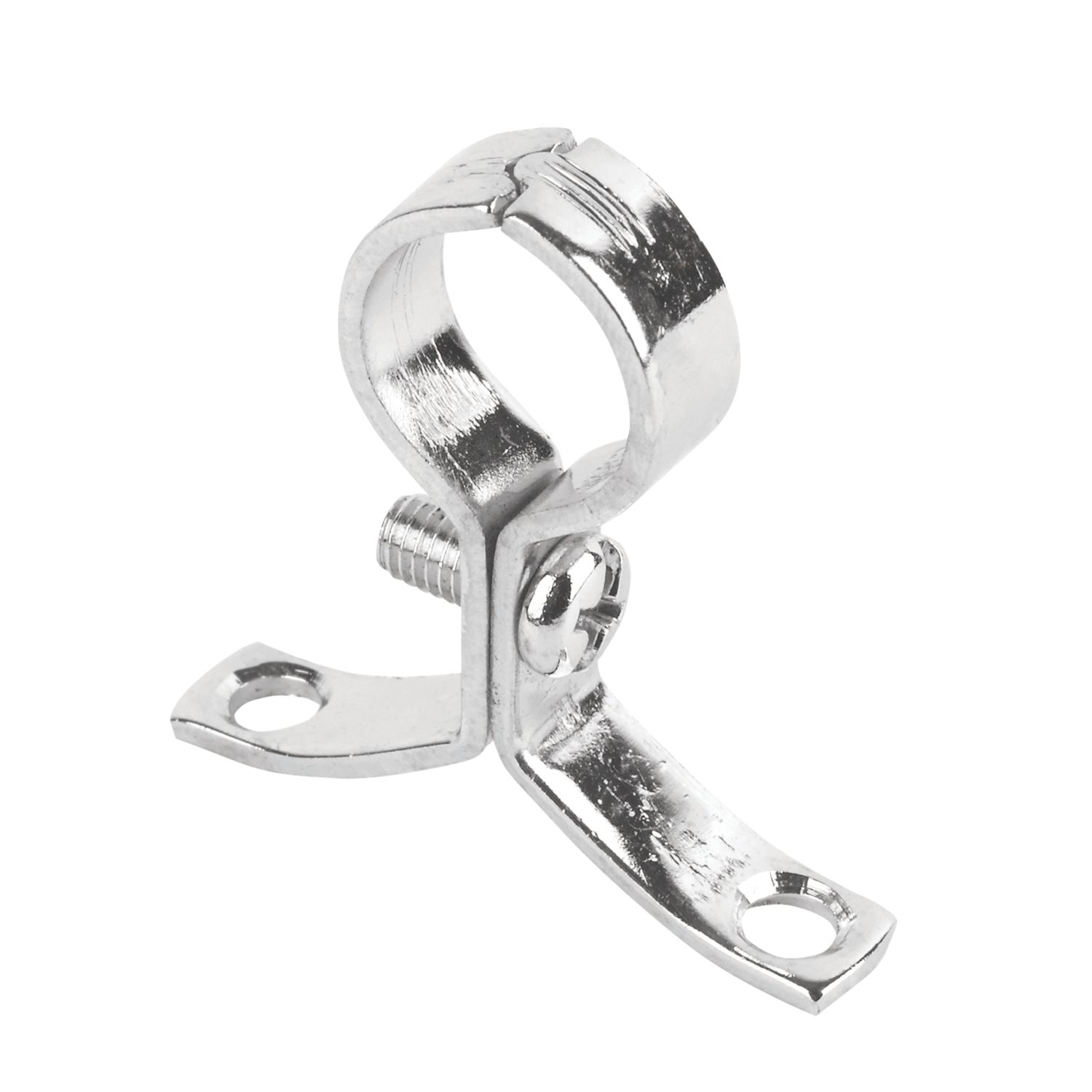 Essentials 15mm Pipe Clips Chrome 10 Pack (6372J)