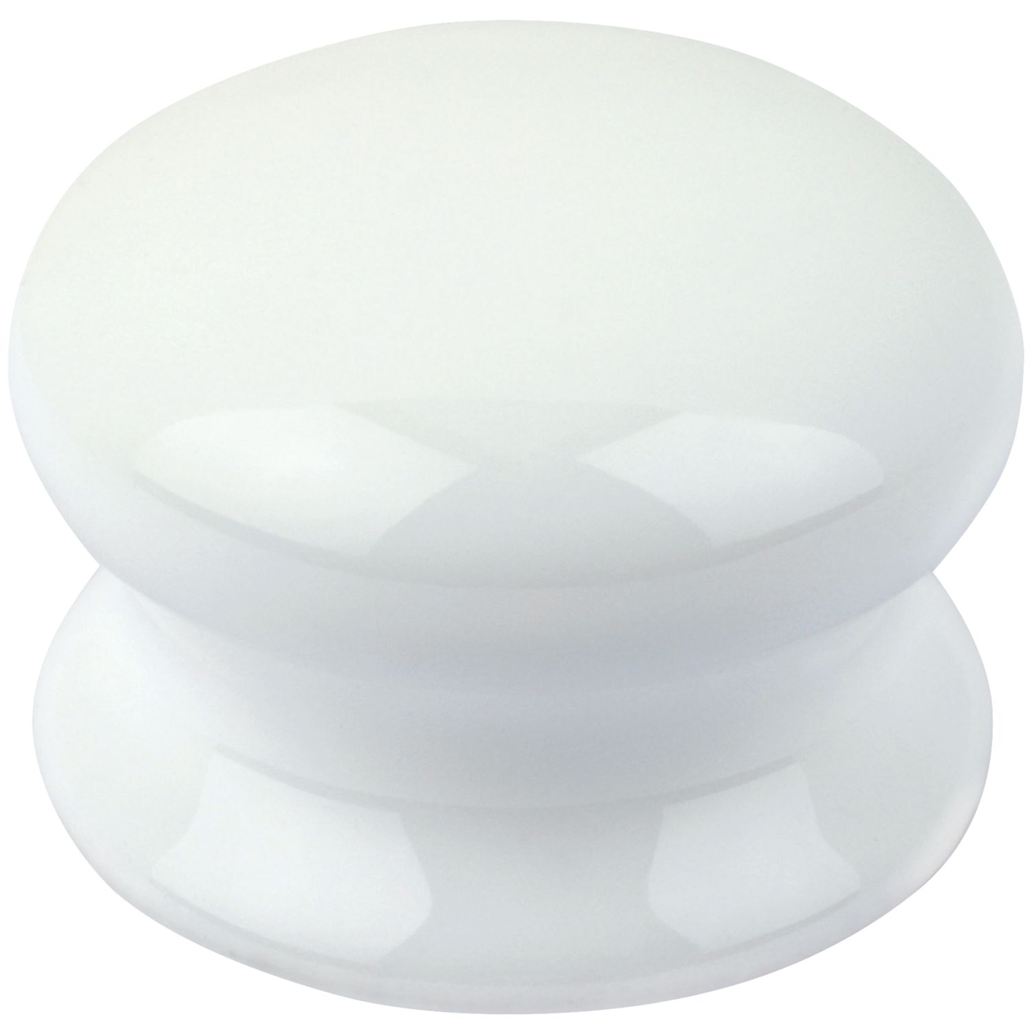 Smith & Locke Traditional Cabinet Door Knobs Porcelain White 50mm 2 Pack (6378V)