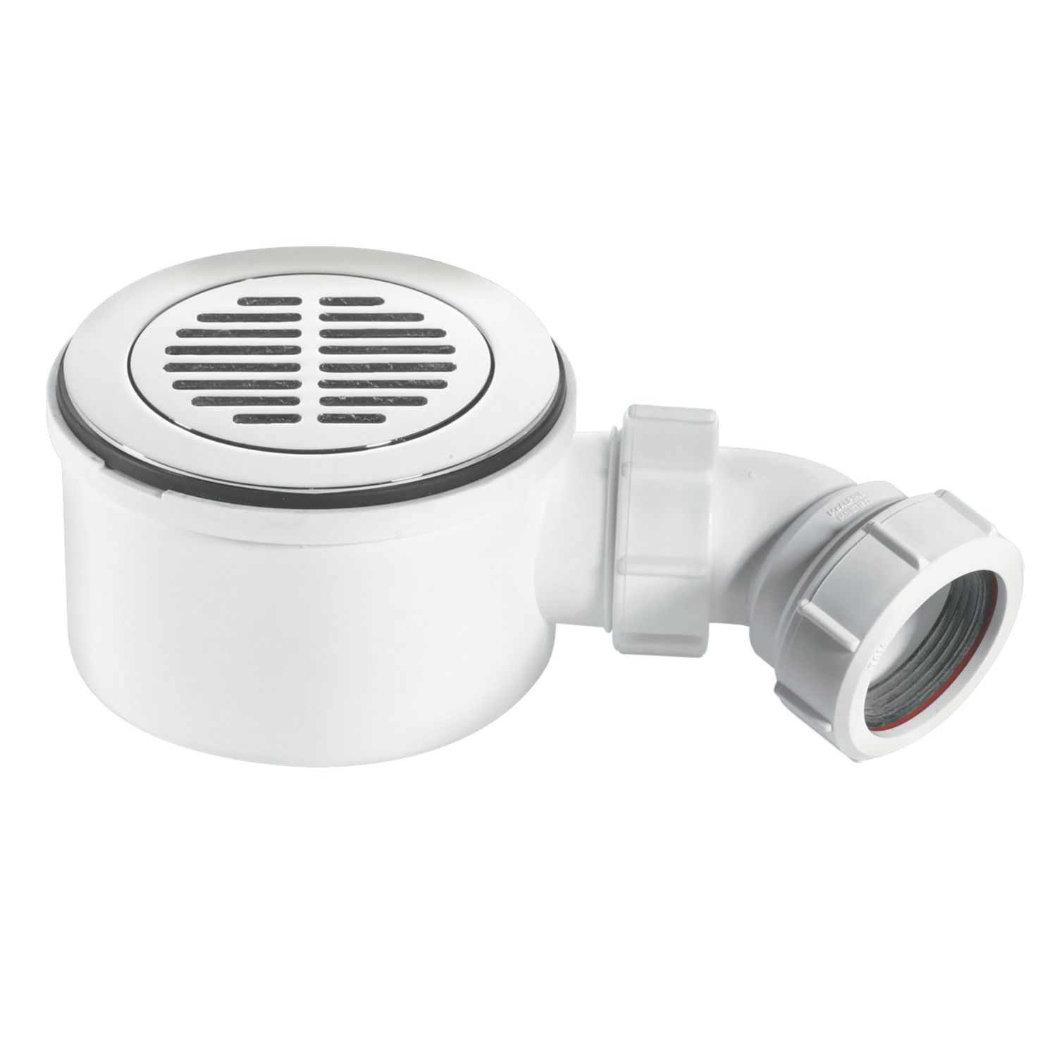 McAlpine Slotted Shower Trap with 1 1/2" Outlet Chrome 90mm (637JJ)