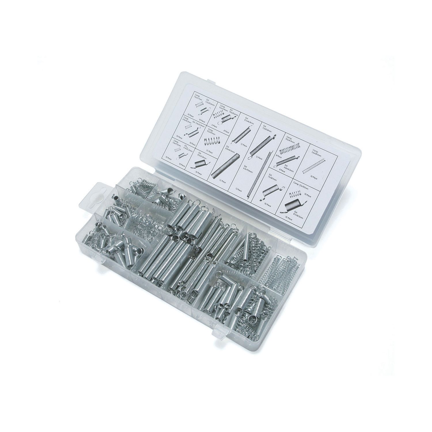 Hilka Pro-Craft Extension & Compression Springs 200 Pcs (63863)