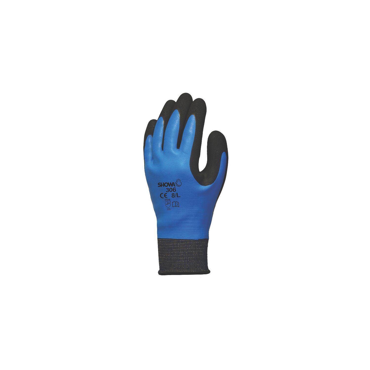 Showa 306 Gloves Blue/Black X Large (6387C)