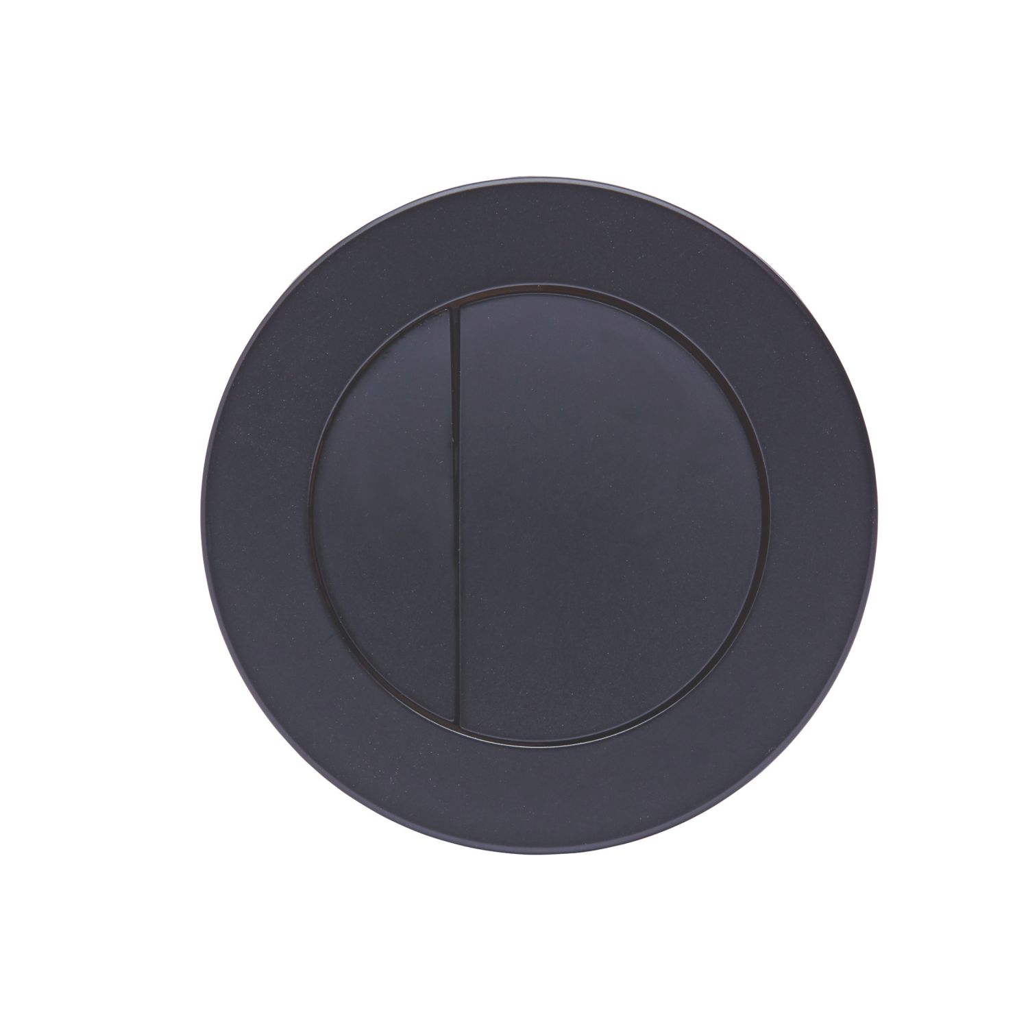 Dual-Flush Round Flushing Button Black (638RM)
