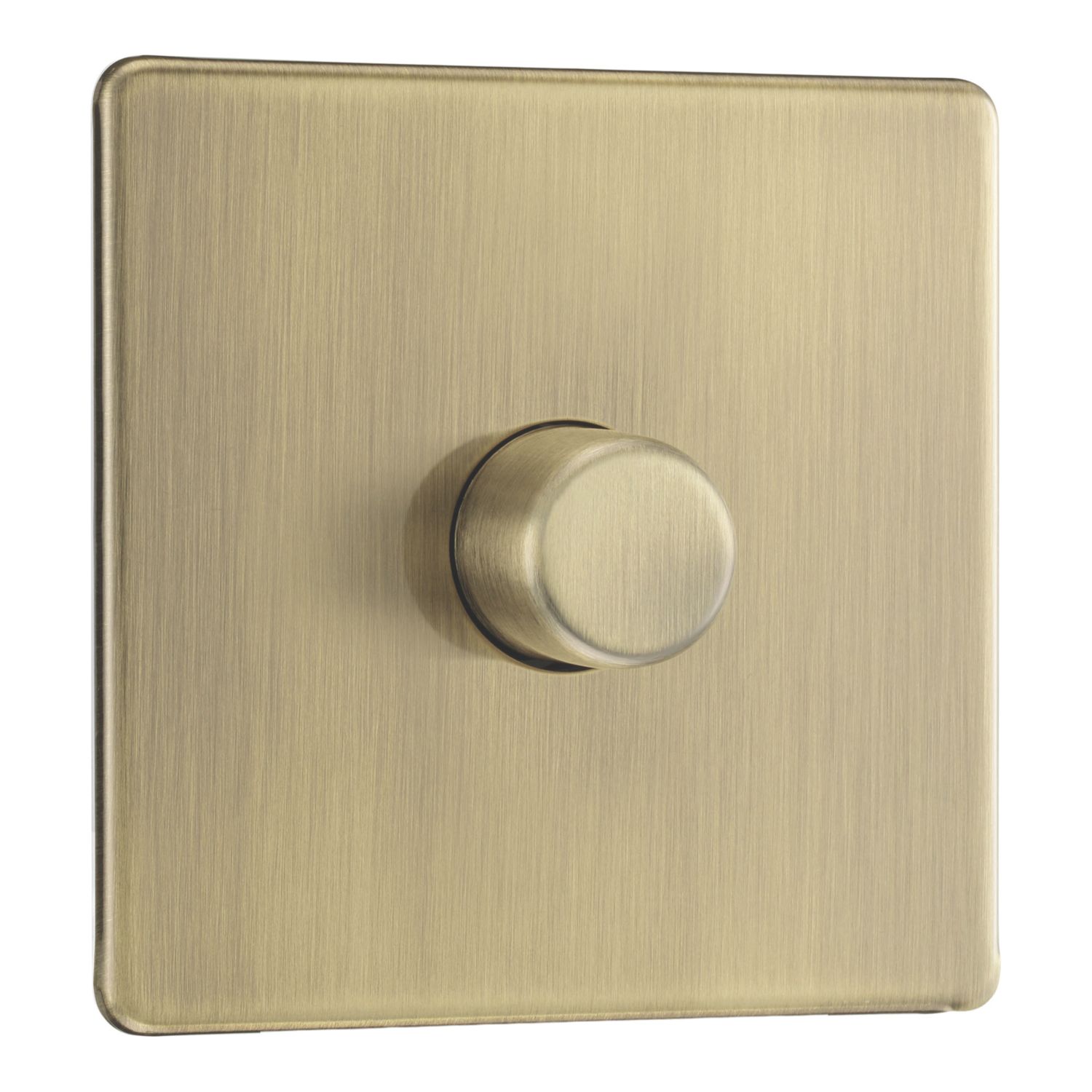 LAP 1-Gang 2-Way LED Dimmer Switch Antique Brass with Colour-Matched Inserts (639CN)