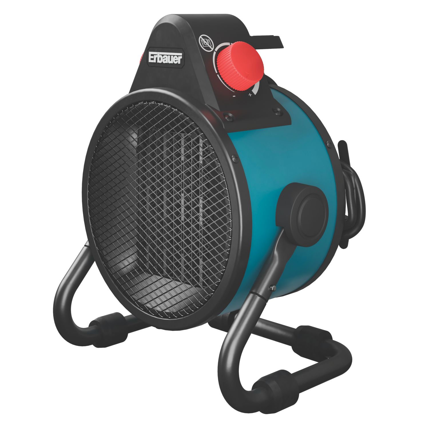 Erbauer 2500W Electric Portable PTC Workshop Heater Blue/Black (639FV)