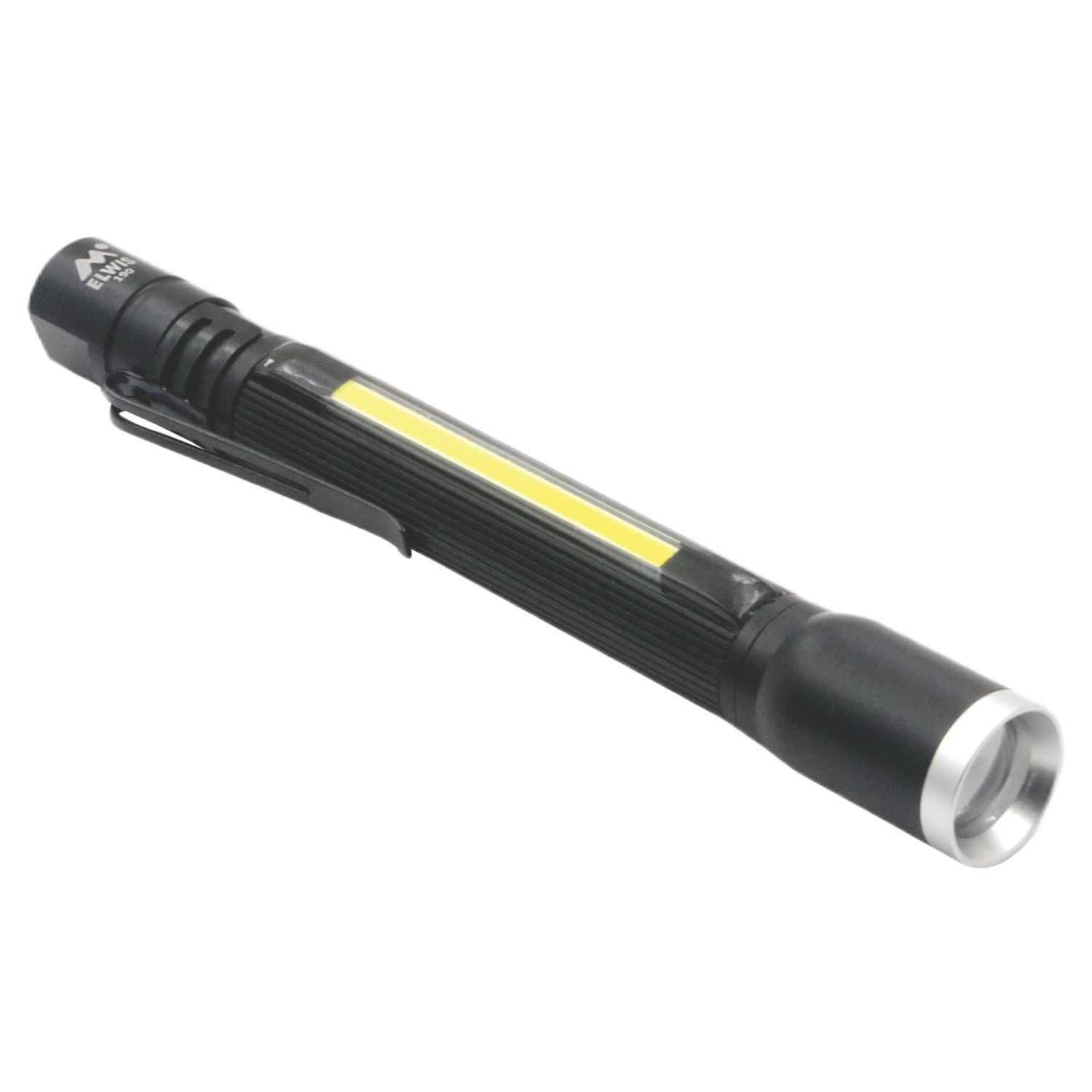 Elwis Multi-Bob LED Torch with Worklight Black 190lm (639YW)