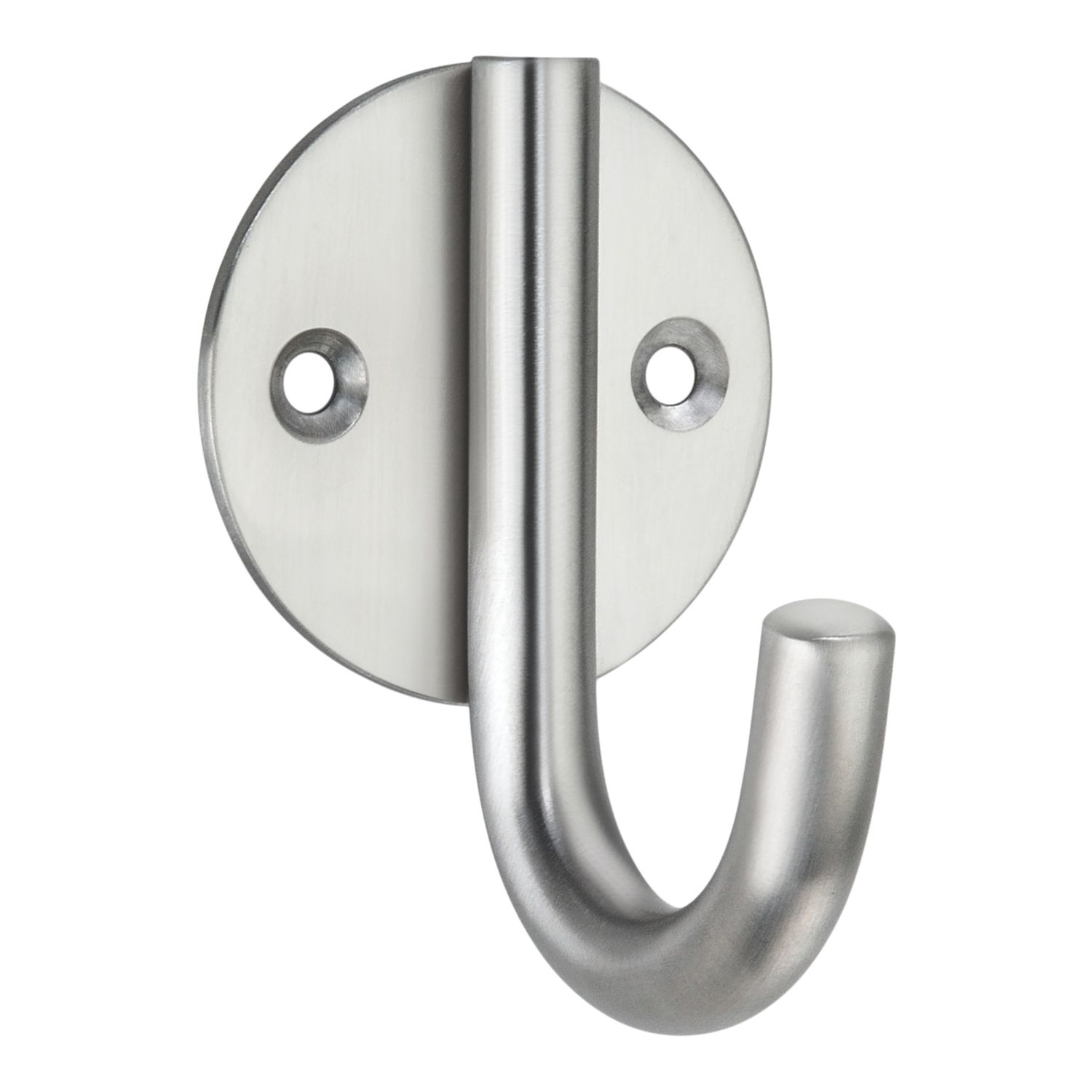 Essentials Single Utility Hook Satin Stainless Steel 76mm (640TA)
