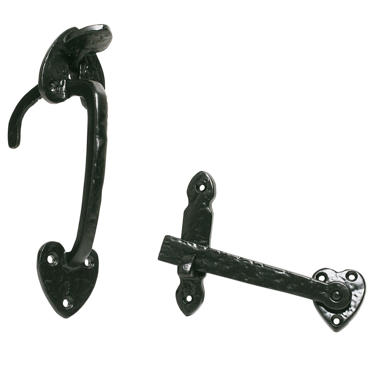Antique Suffolk Latch Black 196mm (64241)
