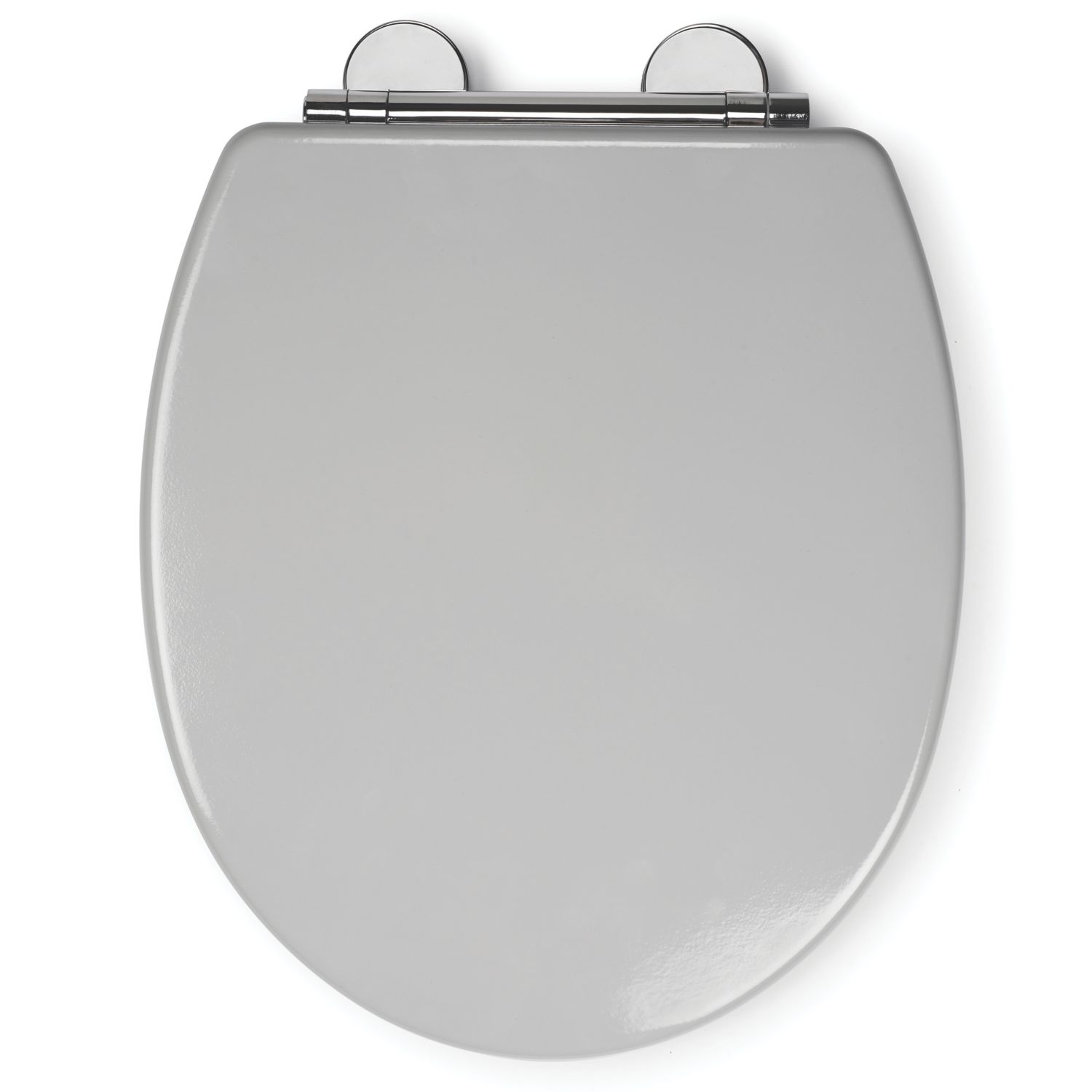 Croydex Lugano Soft-Close with Quick-Release Toilet Seat Moulded Wood Grey (642KK)