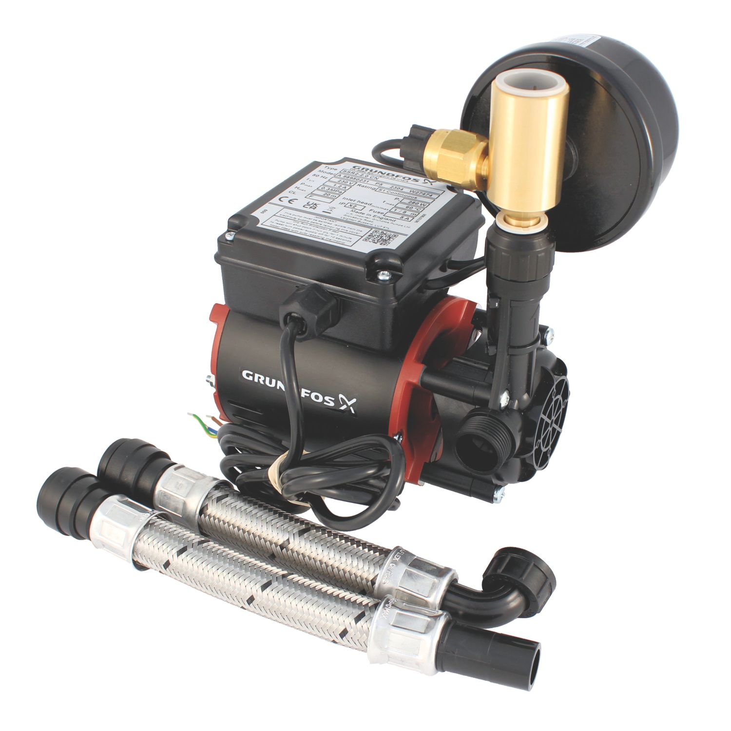 Grundfos SSR2-2.0 CN Regenerative Single Universal Shower Pump 2bar (642RU)