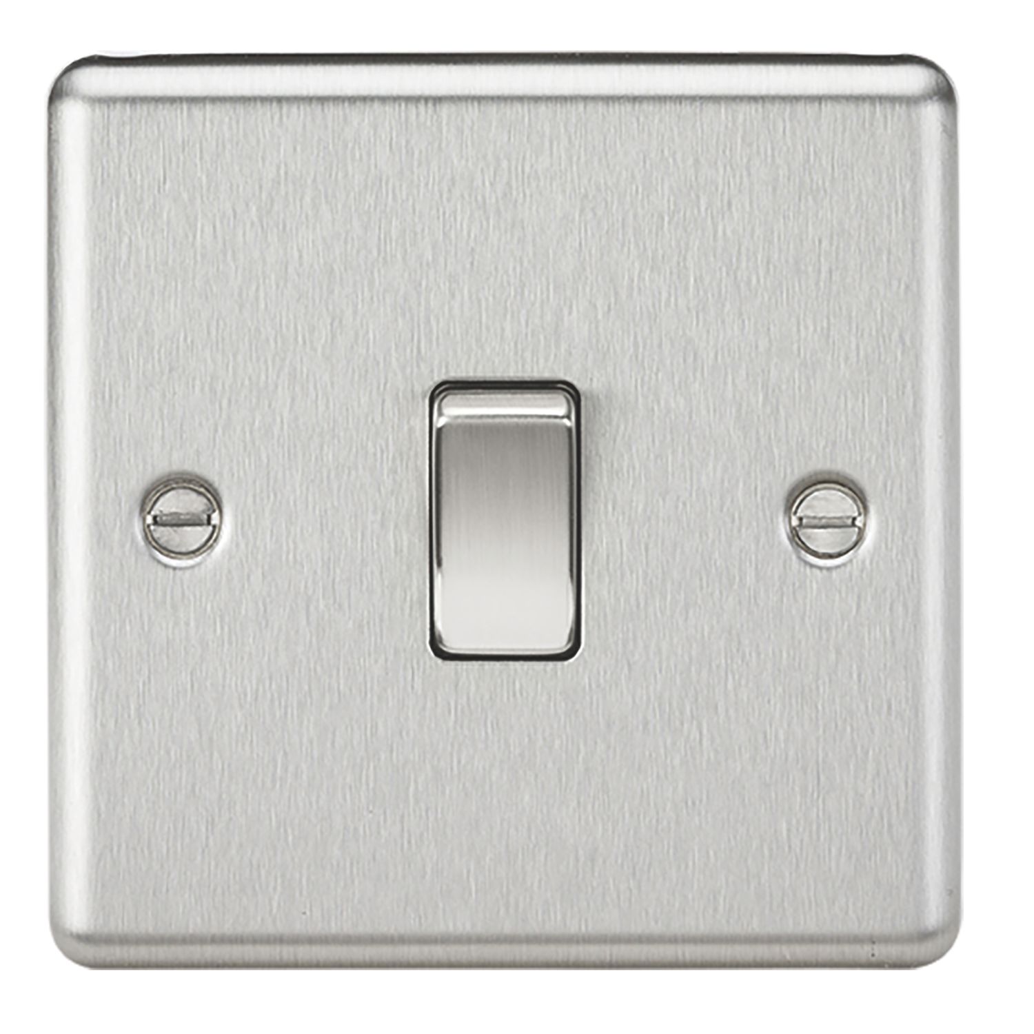 Knightsbridge 20A 1-Gang DP Control Switch Brushed Chrome (642TY)