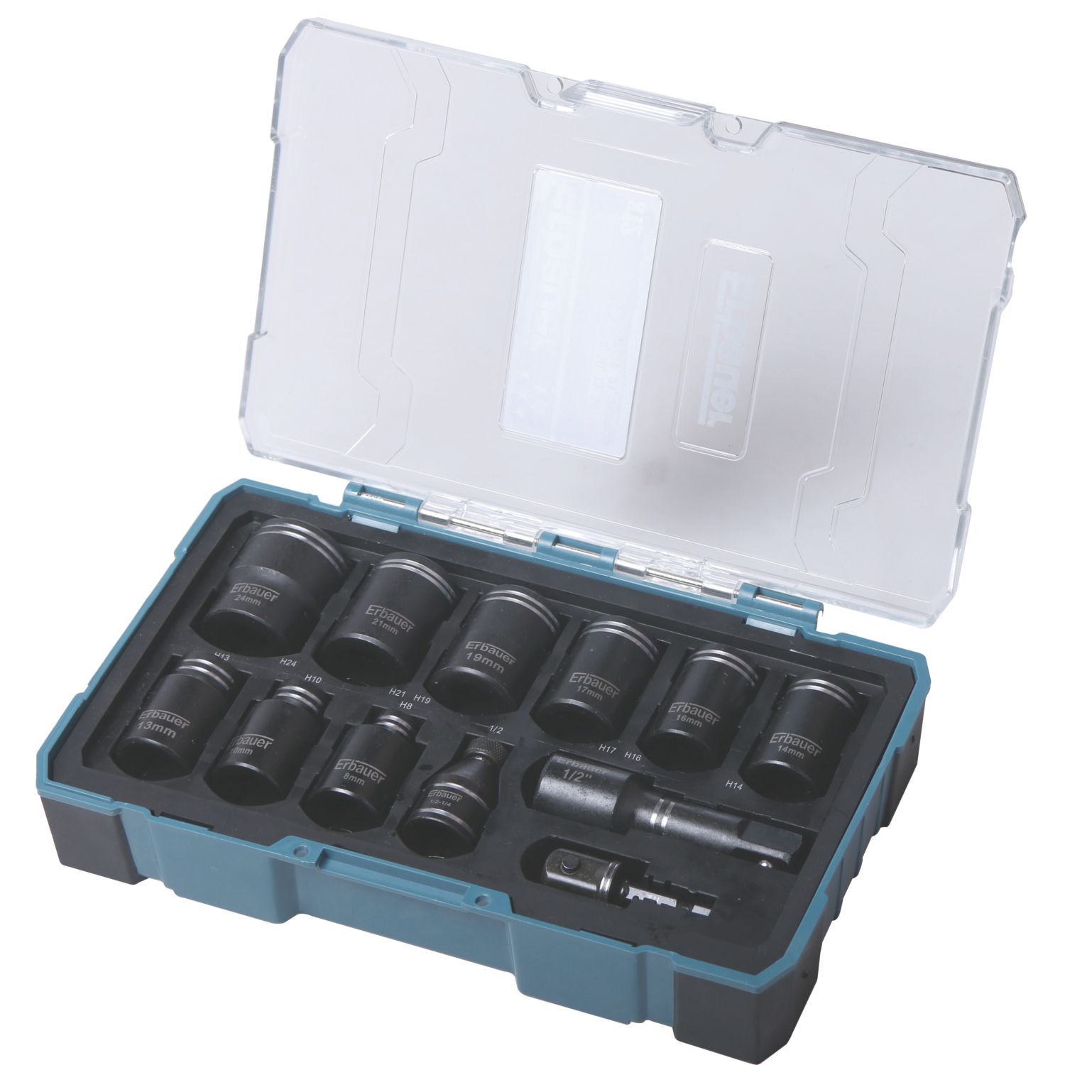 Erbauer Hex Shank Nut & Socket Driver Bit Set 12 Pieces (6432V)
