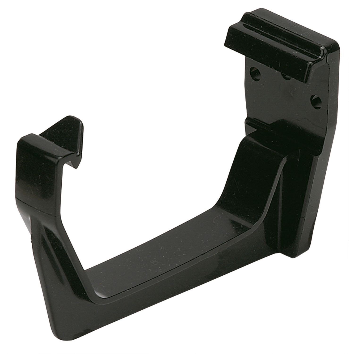 FloPlast uPVC Square Fascia Brackets Black 114mm 10 Pack (64386)
