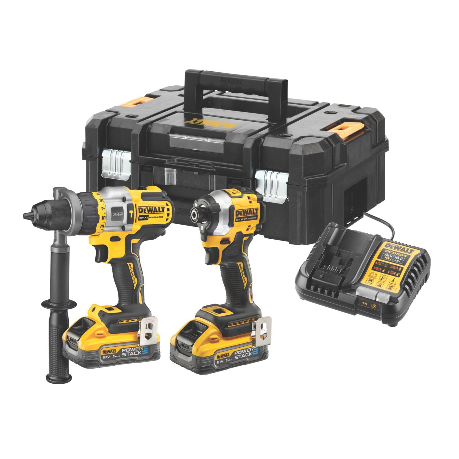 DeWalt DCK2052H2T-GB 18V 2 x 5.0Ah Li-Ion PowerStack Brushless Cordless Twin Kit (643RL)