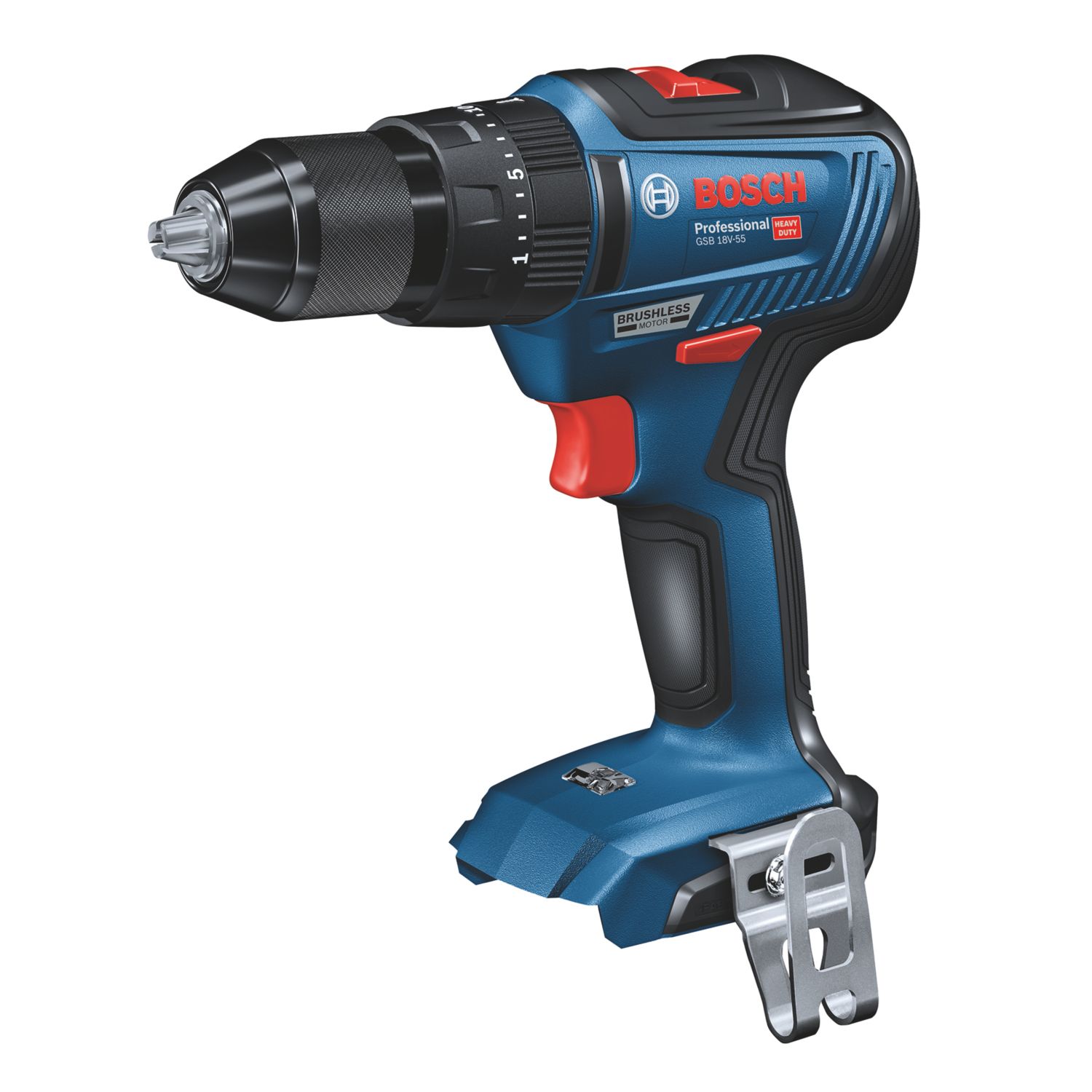 Bosch GSB 18V-55 Professional 18V Li-Ion CoolPack Brushless Cordless Combi Drill - Bare (644XK)