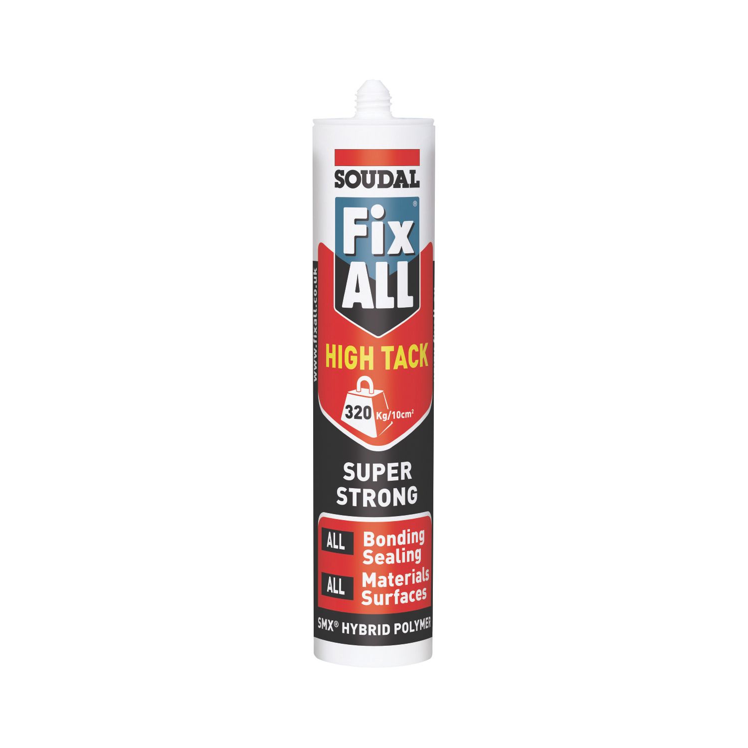 Soudal Fix All High Tack Hybrid Polymer Adhesive White 290ml (64585)