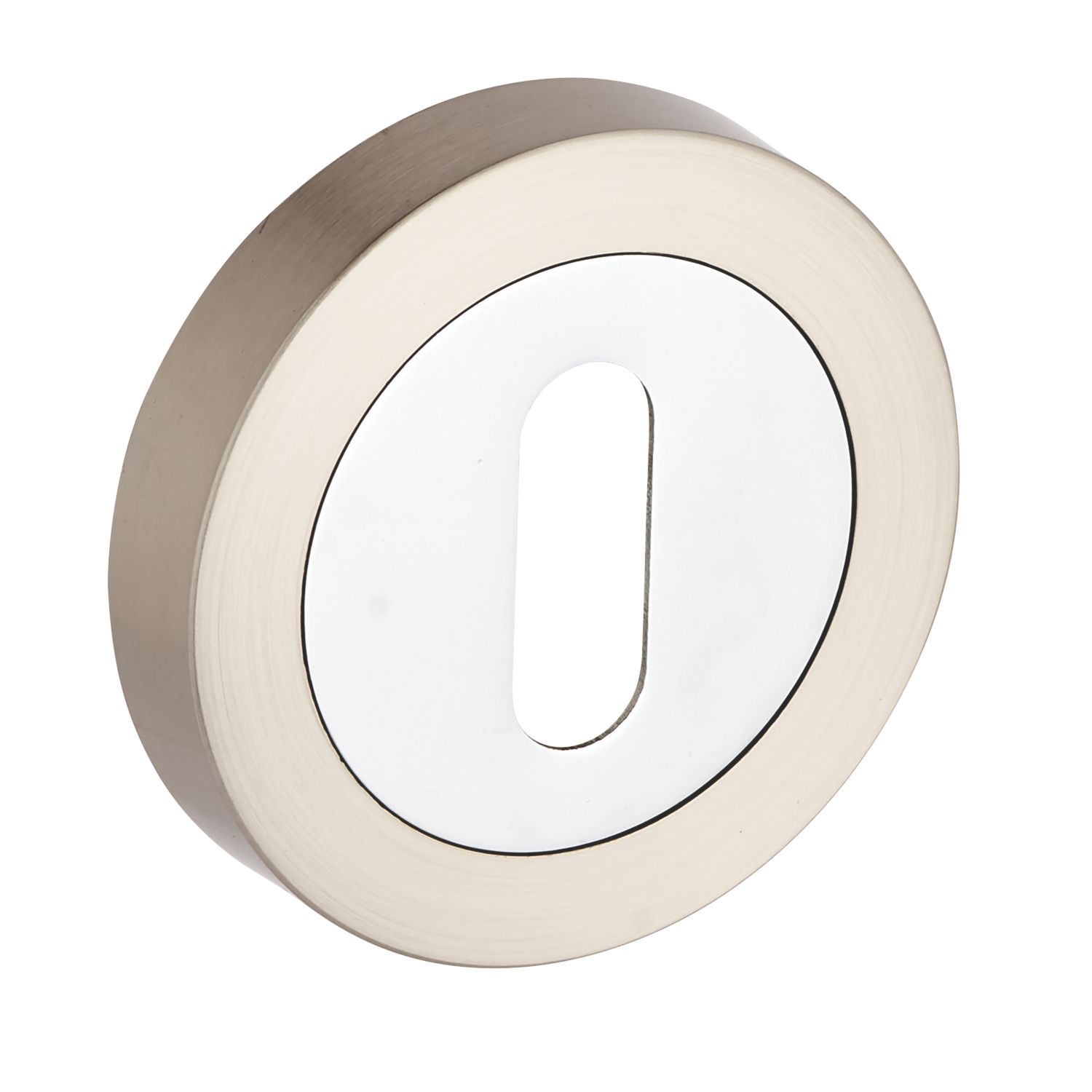 Smith & Locke Standard Escutcheon (Single) Chrome / Brushed Nickel 50mm (646HY)