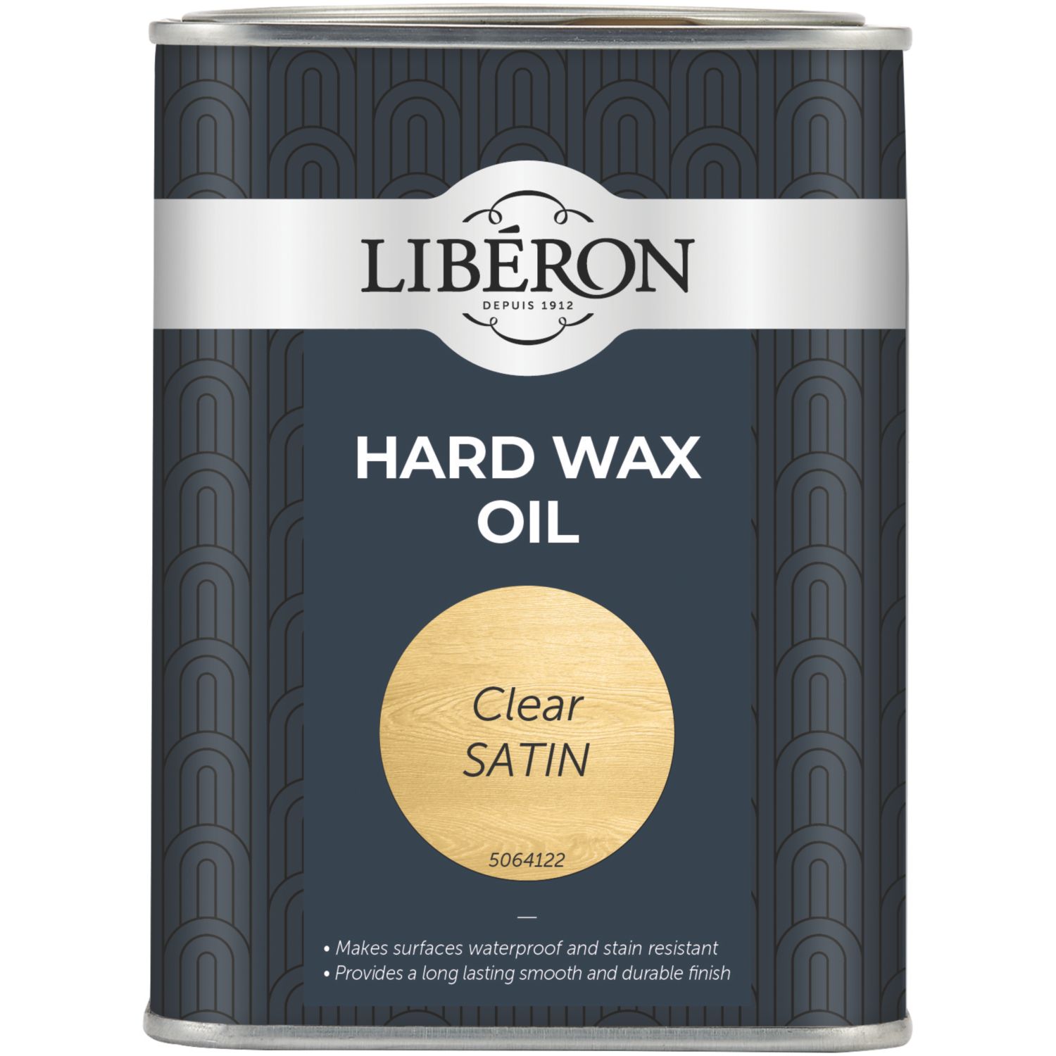 Liberon 1Ltr Clear Satin Water-Based Interior Wood Wax Oil (6474F)