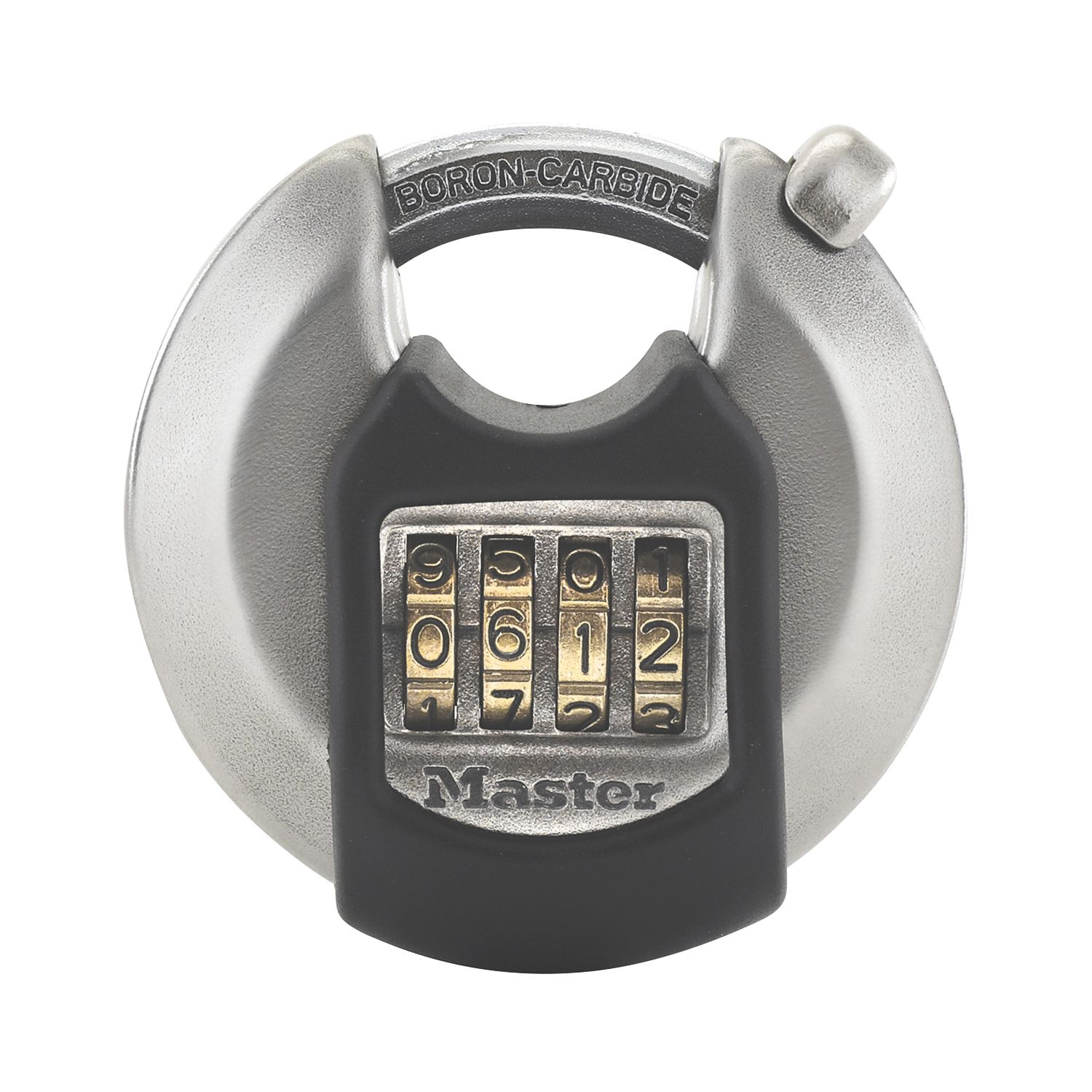 Master Lock Excell Weatherproof Combination Disc Padlock Silver 70mm (6489D)