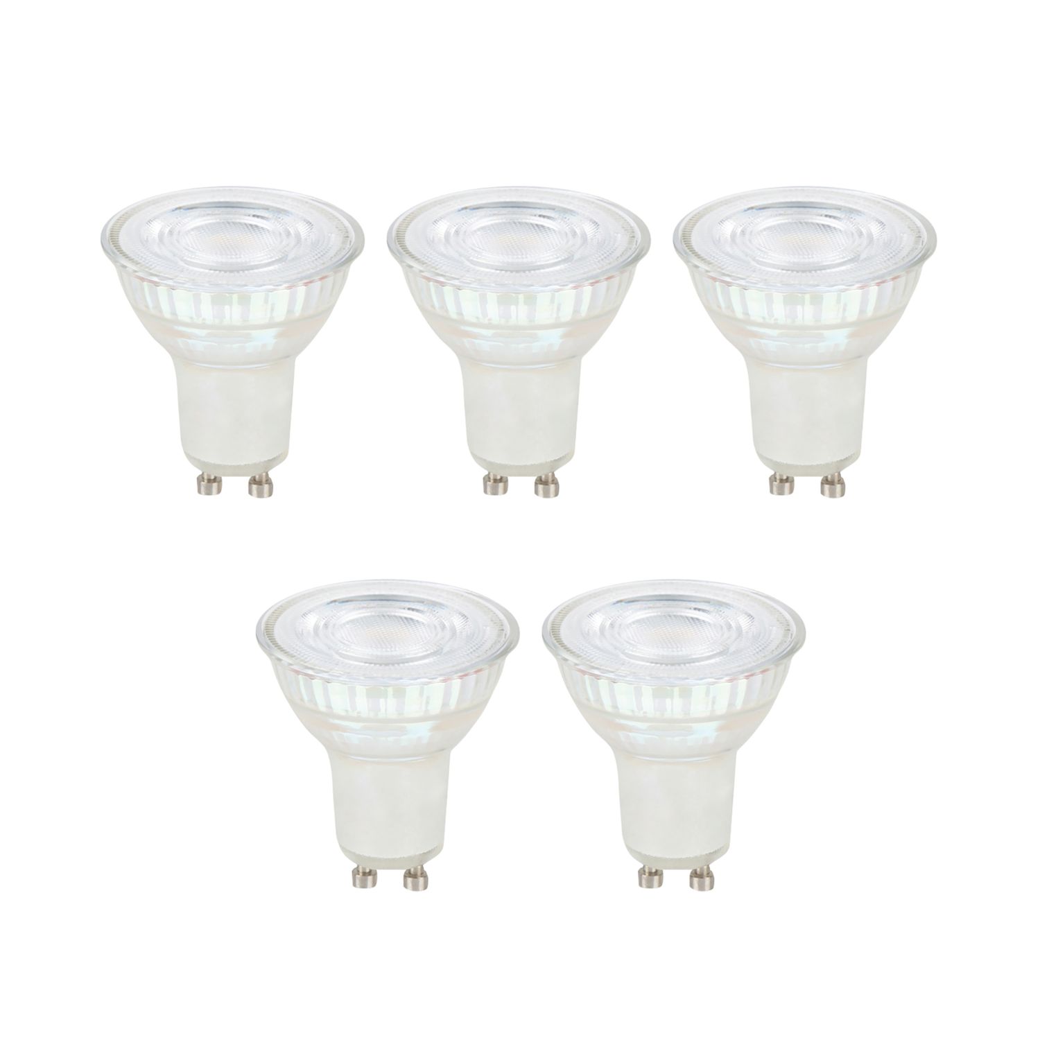 LAP Narrow Beam Angle GU10 LED Light Bulb 345lm 2.5W 5 Pack (649CF)