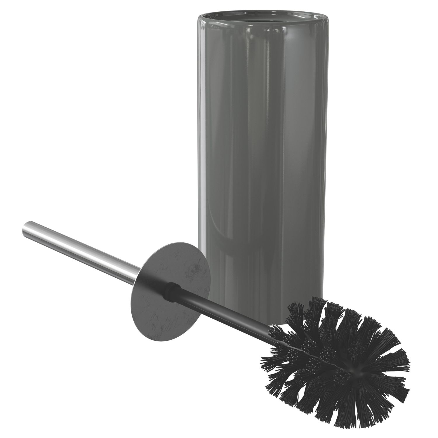 Koros Toilet Brush & Holder Anthracite (653RE)