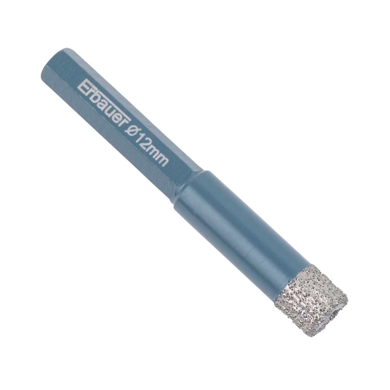 Erbauer Hex Shank Diamond Tile Drill Bit 12mm x 80mm (65445)