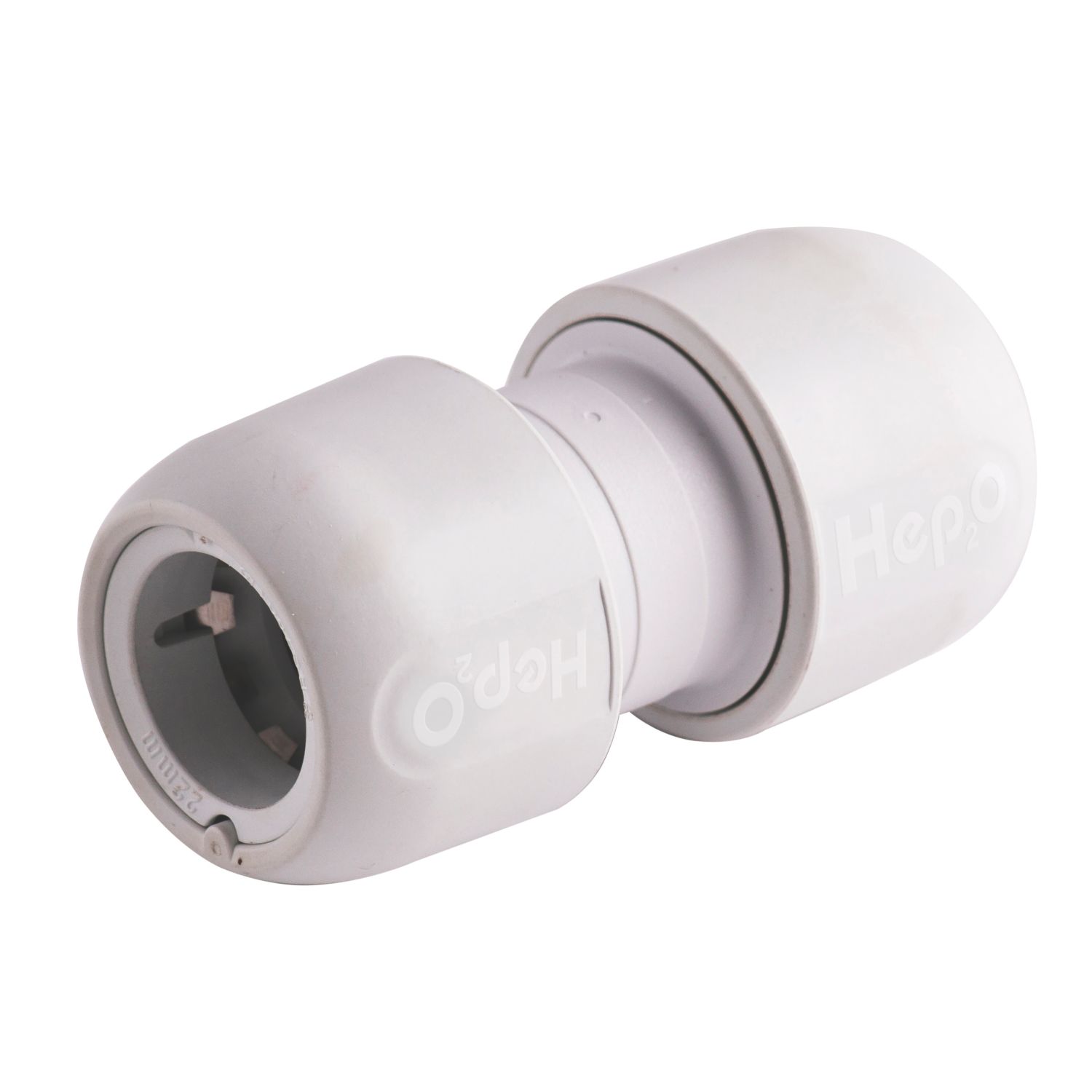 Hep2O Plastic Push-Fit Equal Couplers 22mm 10 Pack (6553F)