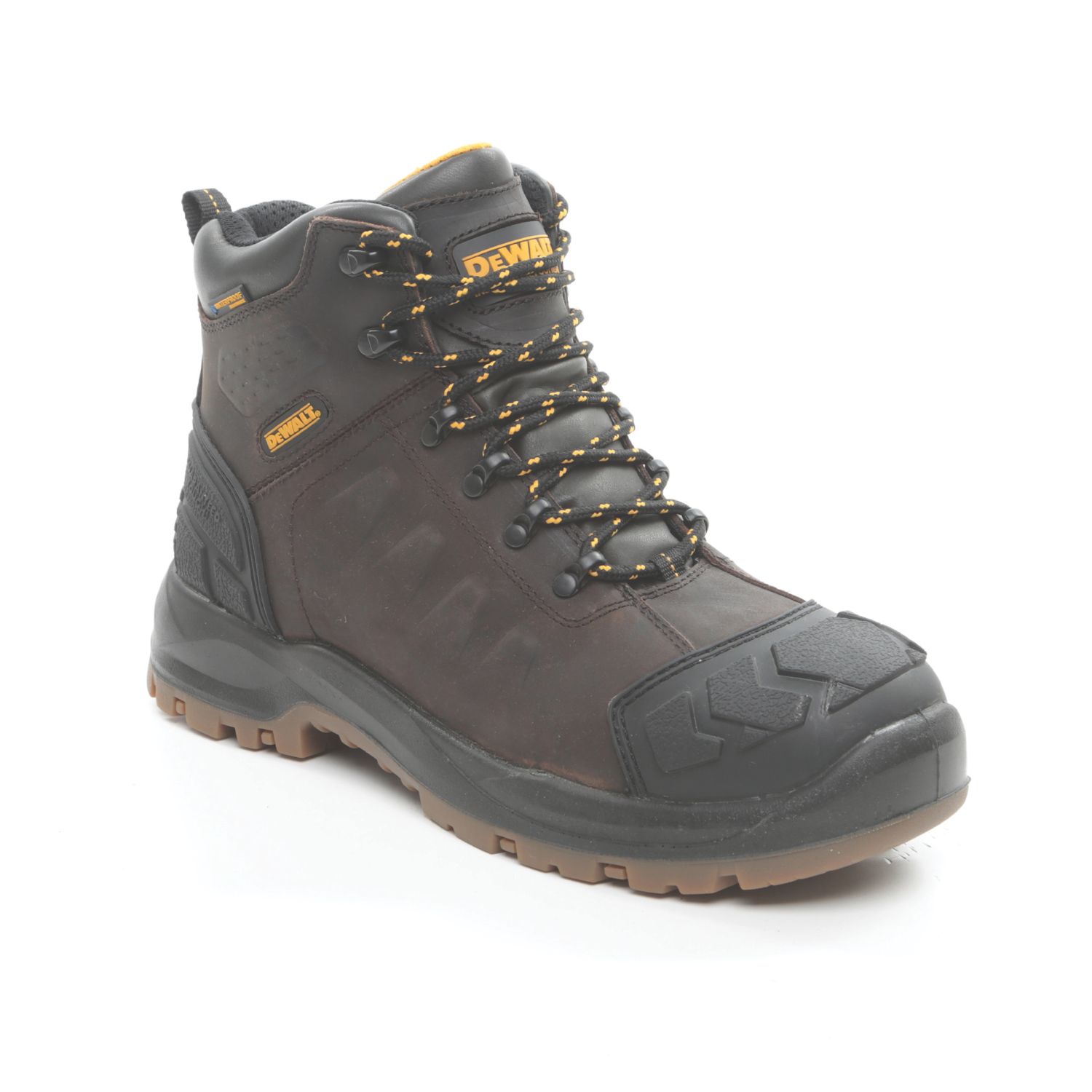 DeWalt Hadley Size 7 Brown Waterproof Steel Toe Cap Safety Boots (657JJ)