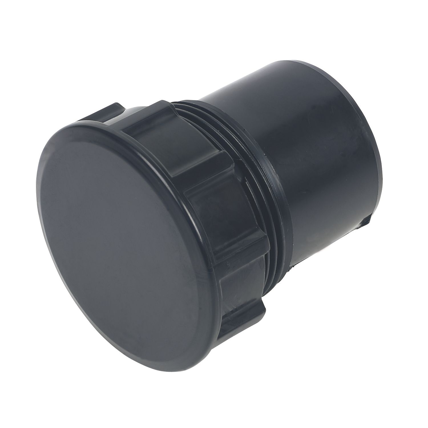 FloPlast Solvent Weld Access Plugs Black 40mm 5 Pack (65881)
