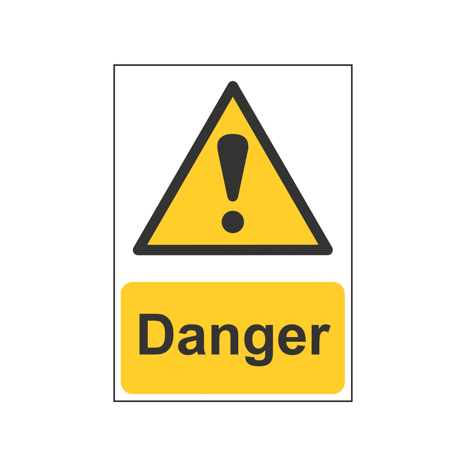 Essentials "Danger" Sign 210mm x 148mm (659HL)