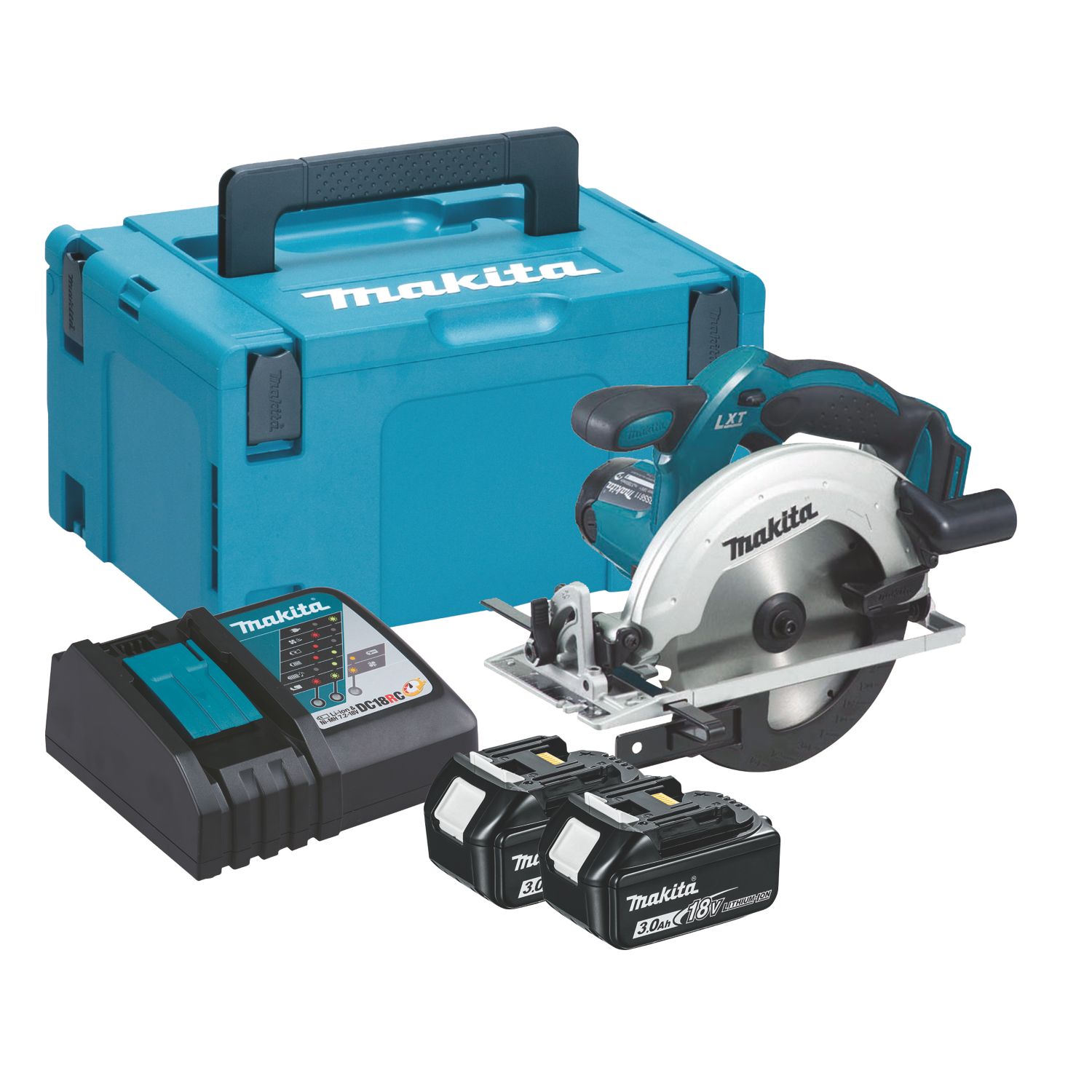 Makita DSS611RFJ 165mm 18V 2 x 3.0Ah Li-Ion LXT Cordless Circular Saw (659KG)
