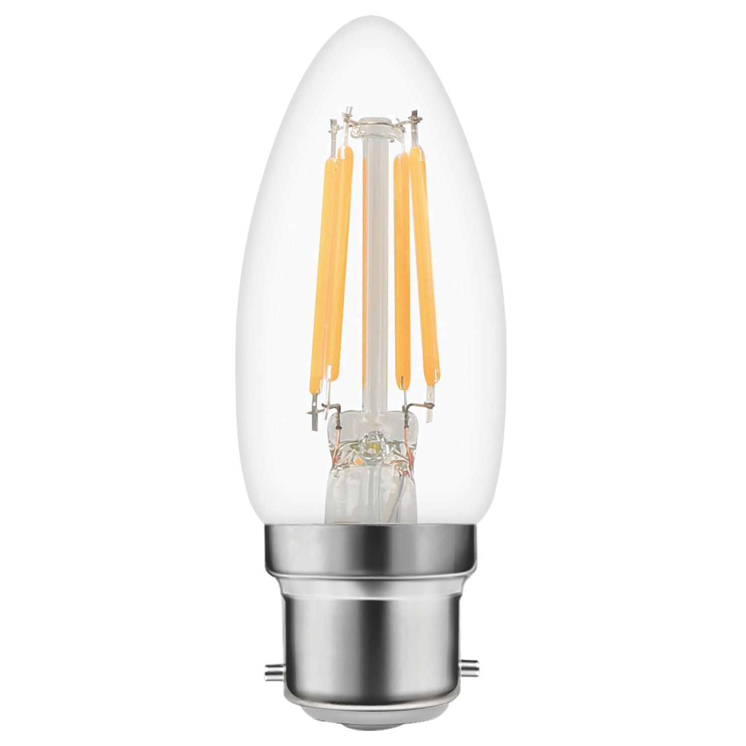 LAP B22 Candle LED Virtual Filament Light Bulb 470lm 3.4W (659PP)